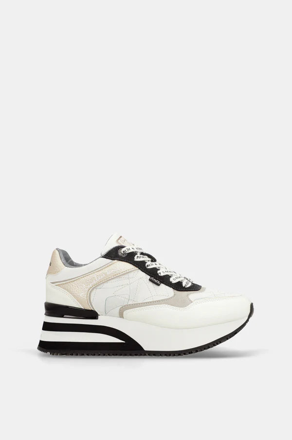Sneakers donna Anekke con lacci decorativi e suola platform Bianco 40 | Giò Fashion