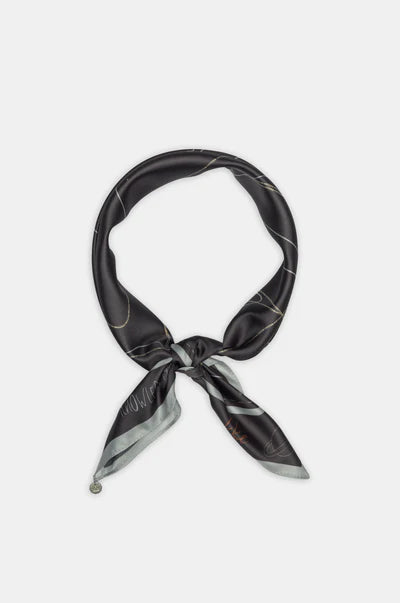 Foulard Anekke Donna Quadrato Stile Moderno Elegante e Versatile Nero TU | Giò Fashion