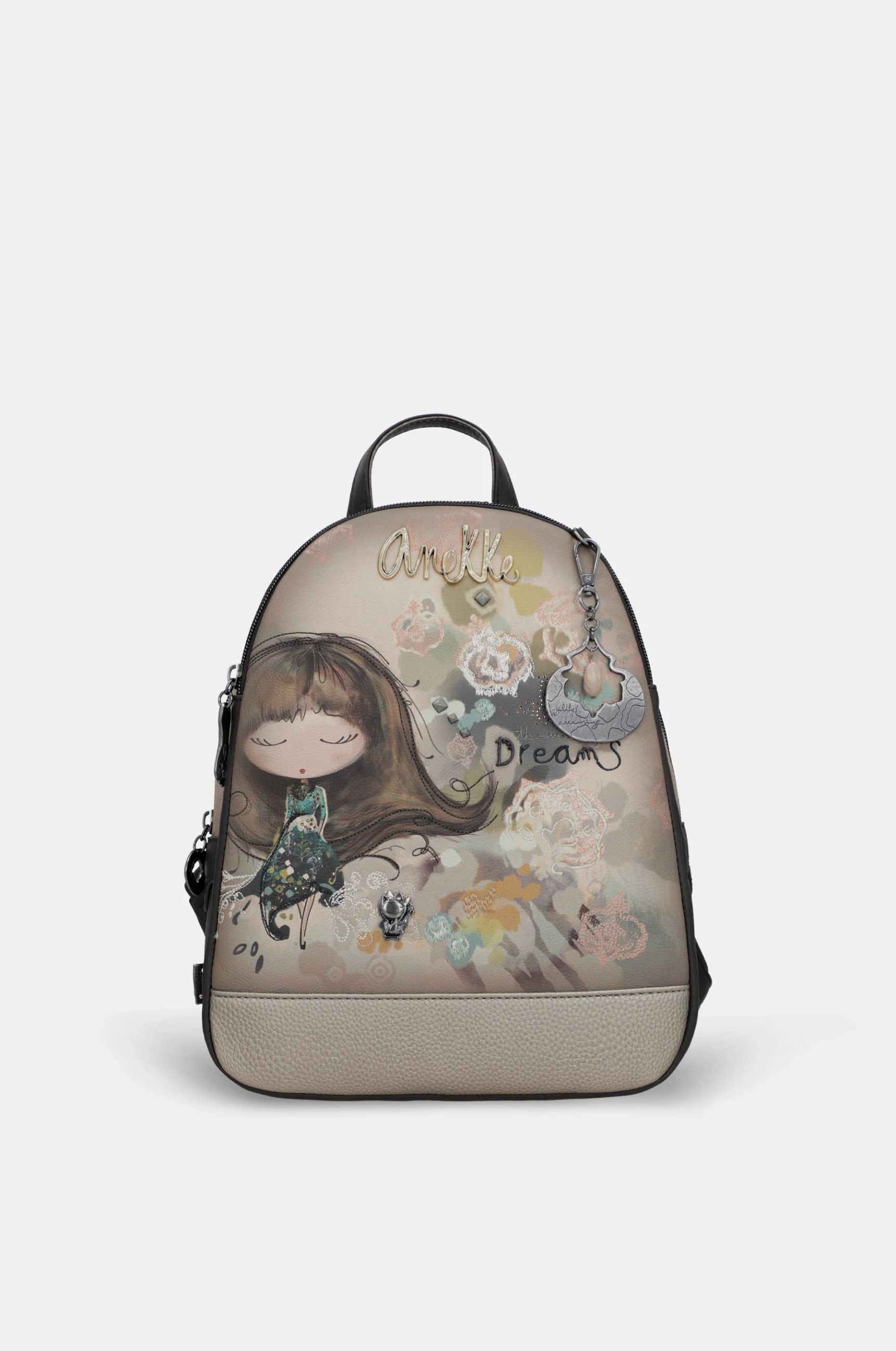Zaino Anekke Dream con illustrazione e charm decorativo Verde TU | Giò Fashion