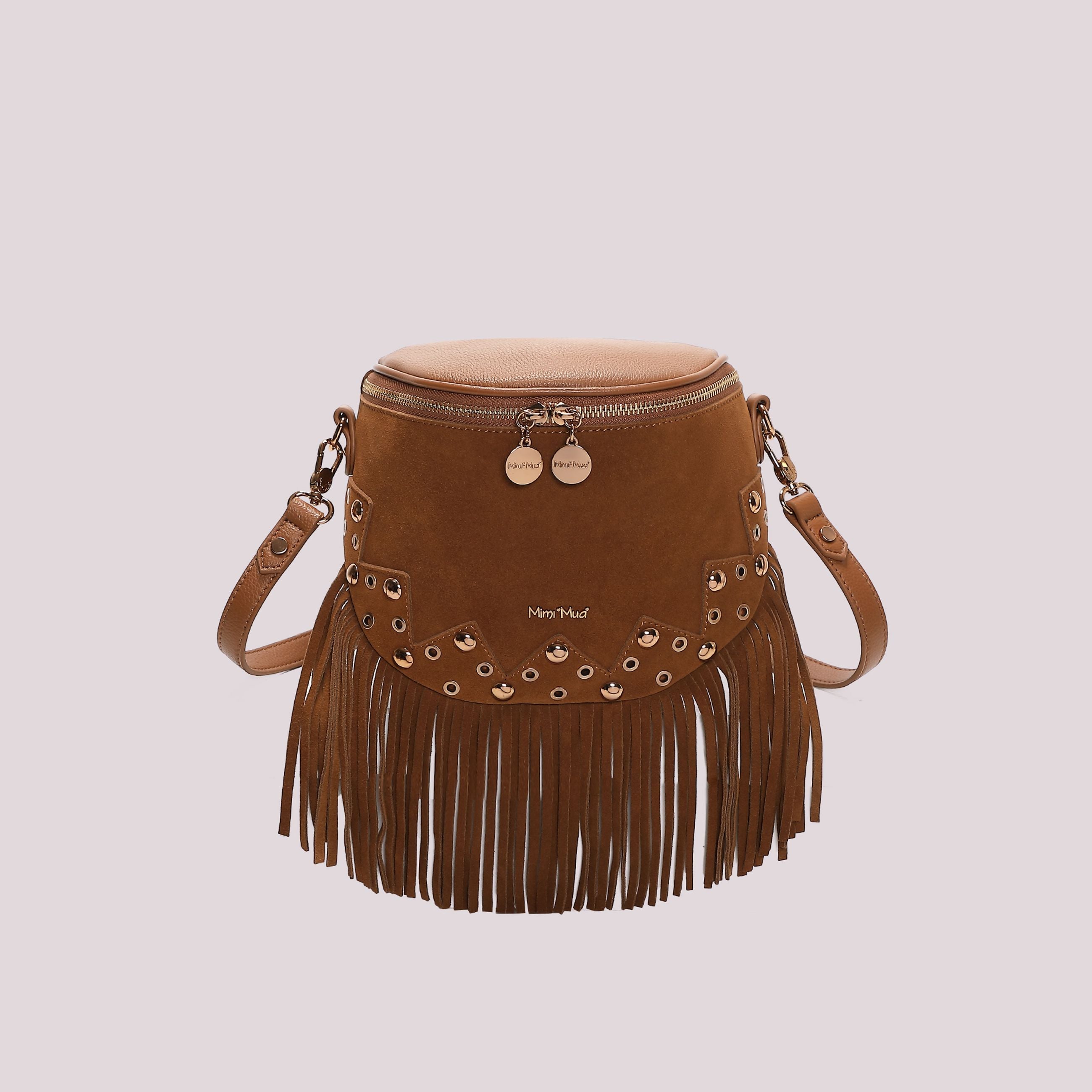 Borsa Marsupio Donna Mimi Mua con Frange e Borchie