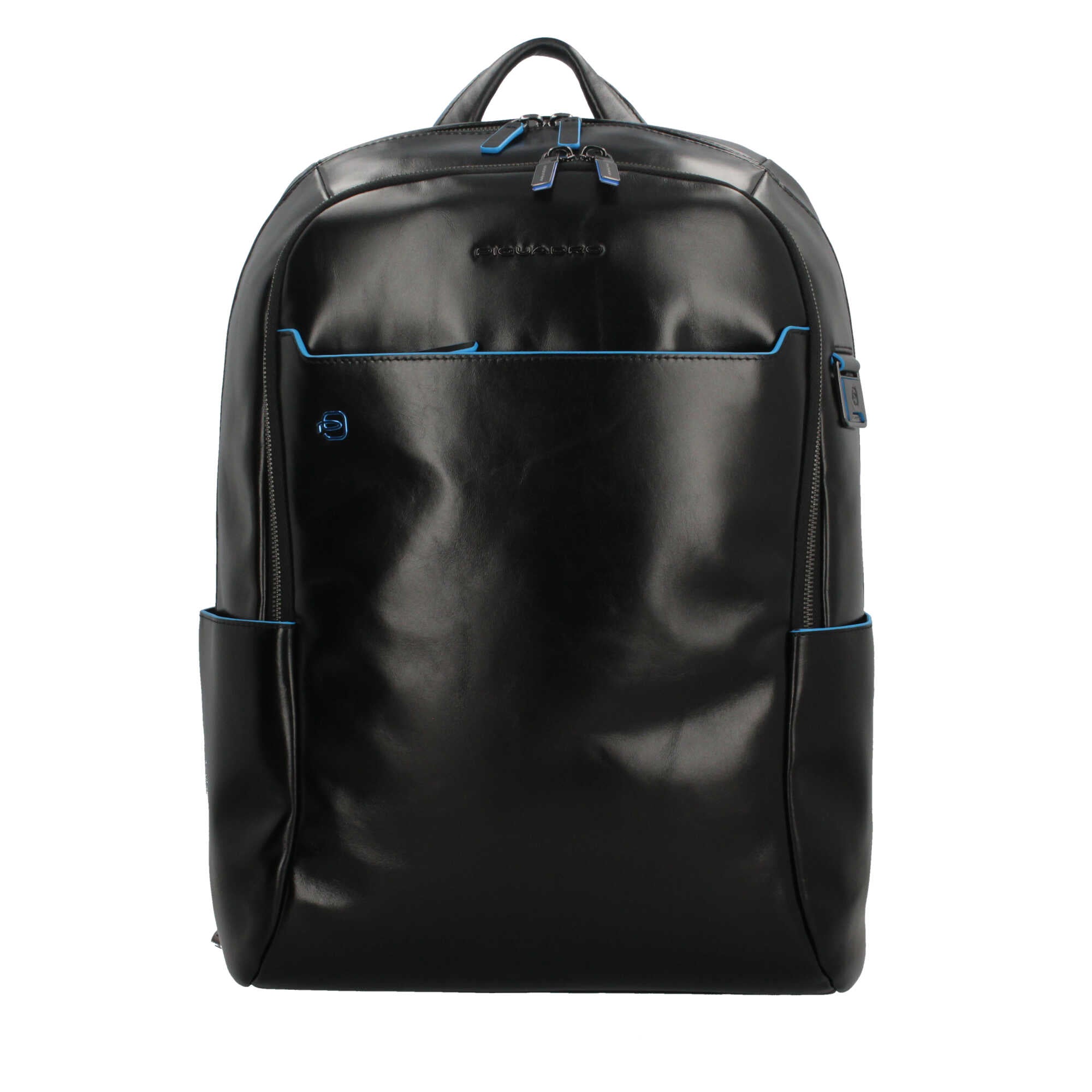 Piquadro zaino da uomo porta PC in pelle con tasche organizzate Nero TU | Giò Fashion