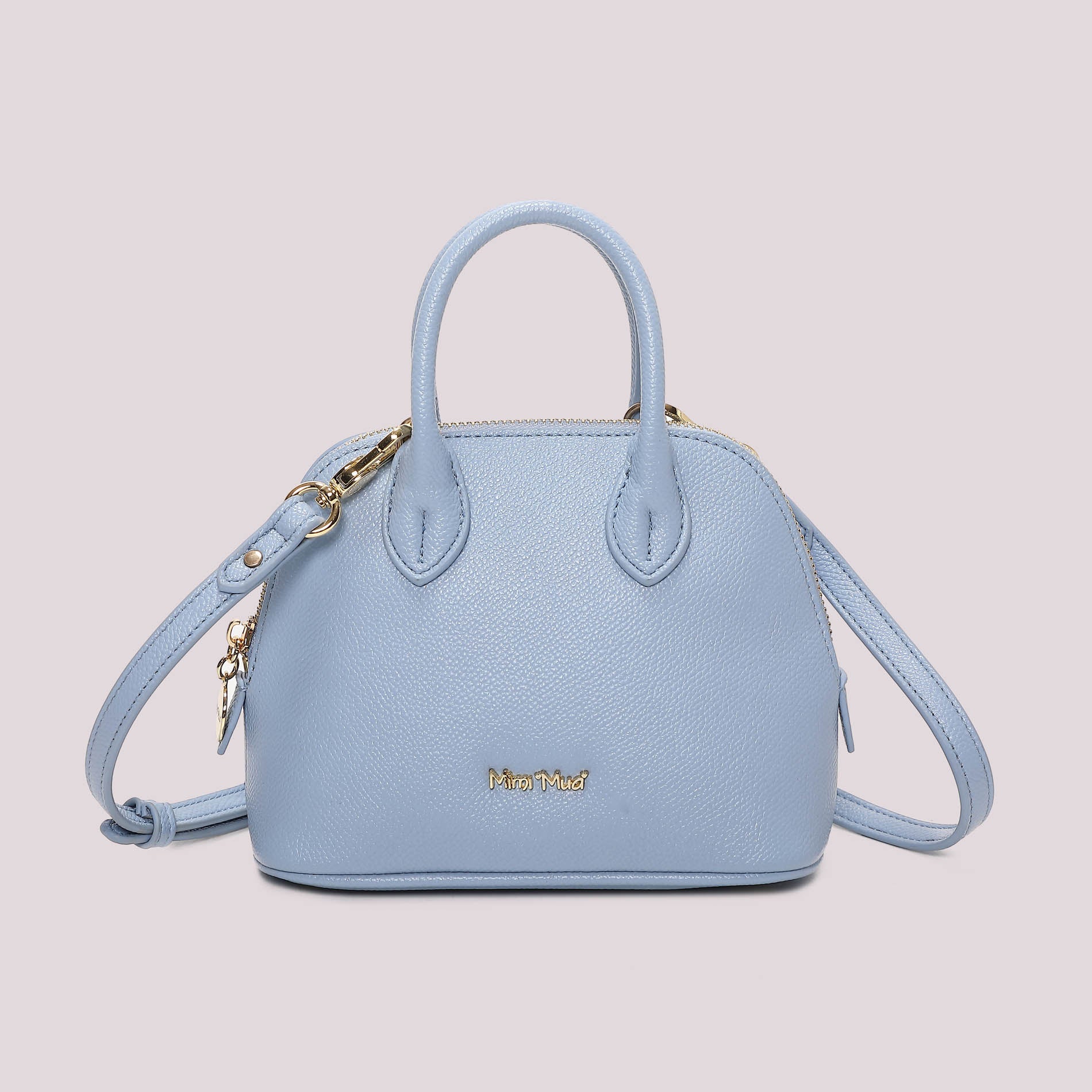 Borsa a mano donna Mimi Mua con tracolla rimovibile design elegante compatto CELESTE TU | Giò Fashion