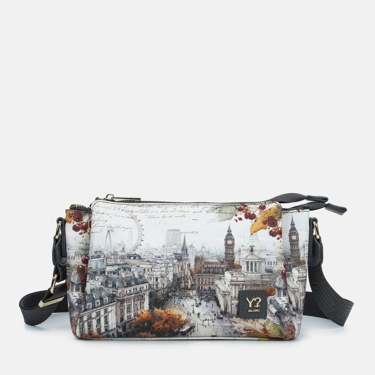 Ynot? Yes Bag Borsa a Spalla Donna con 3 Scomparti