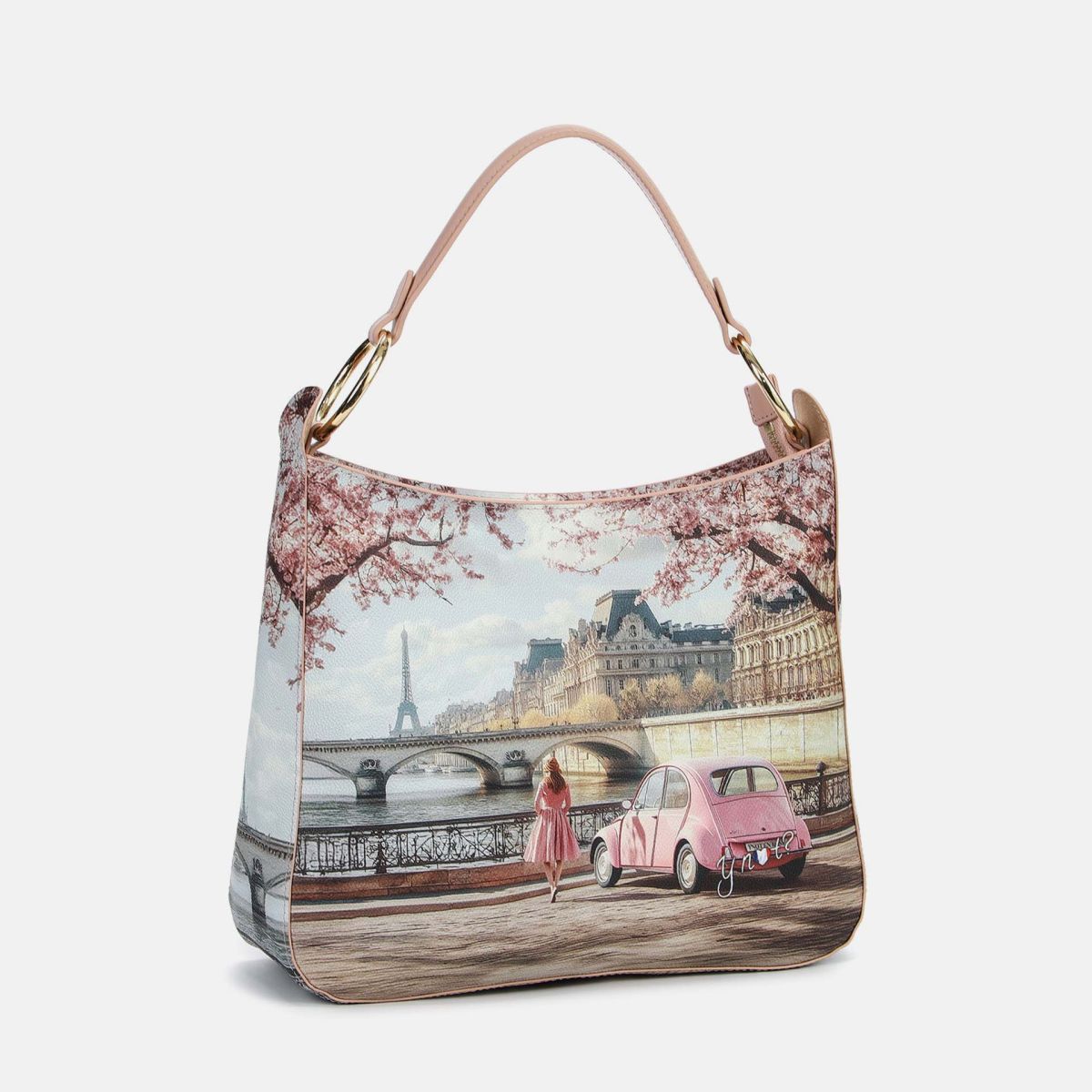 Borsa Hobo Donna Ynot? a Spalla in Ecopelle con Zip