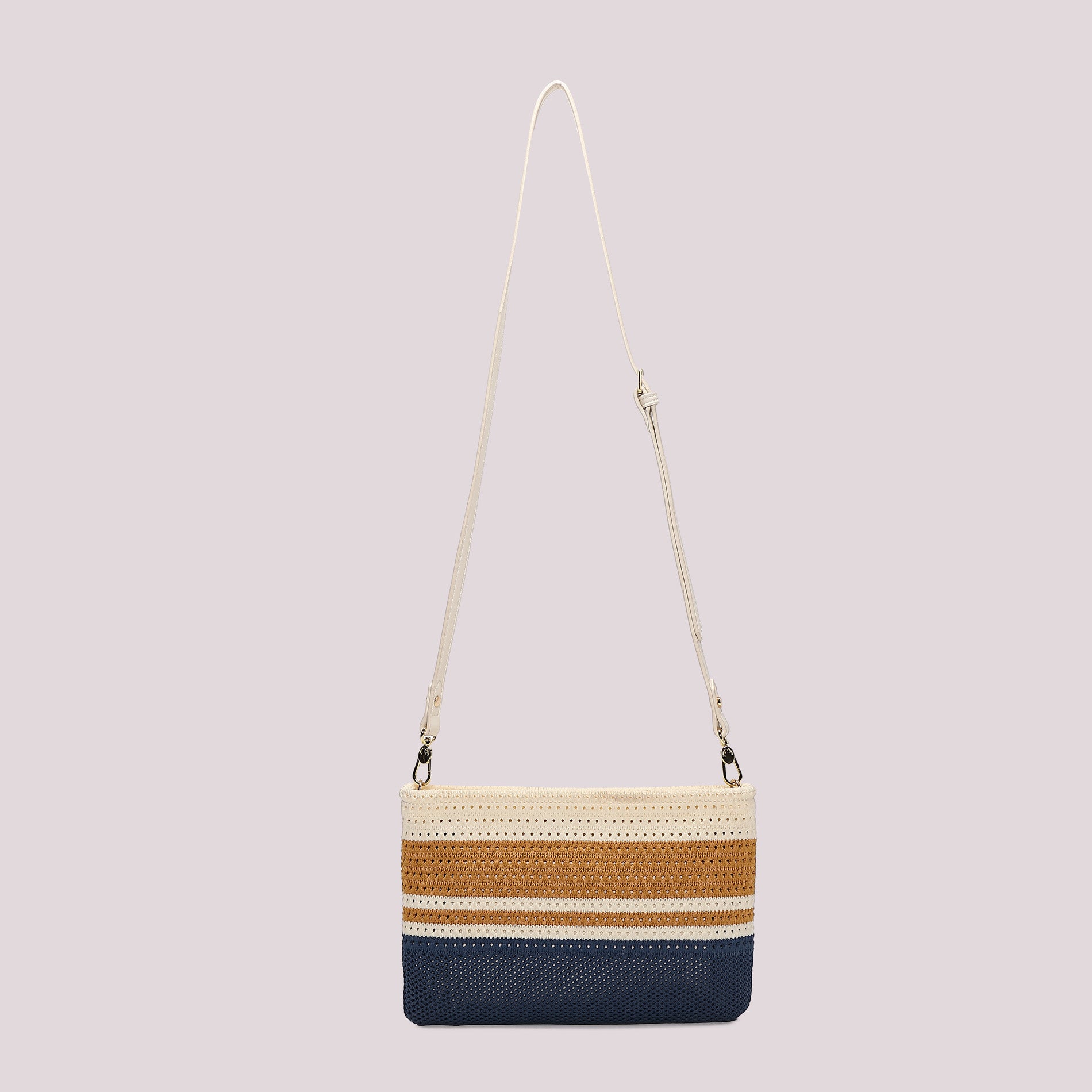 Borsa a tracolla Mimi Mua in tessuto lavorato con design estivo e tracolla regolabile CICLAMINO TU | Giò Fashion