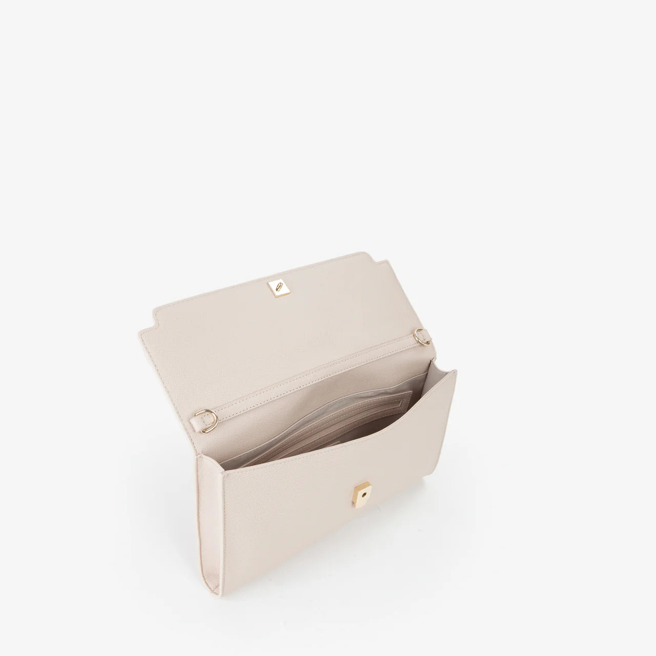 Valentino clutch donna elegante con chiusura a patta Avorio TU | Giò Fashion