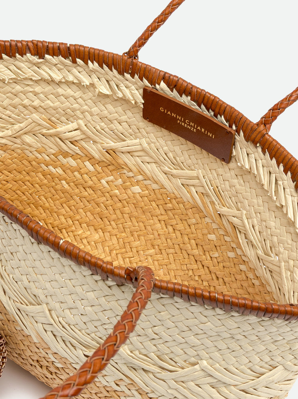 Borsa Basket Gianni Chiarini Paloma in paglia intrecciata