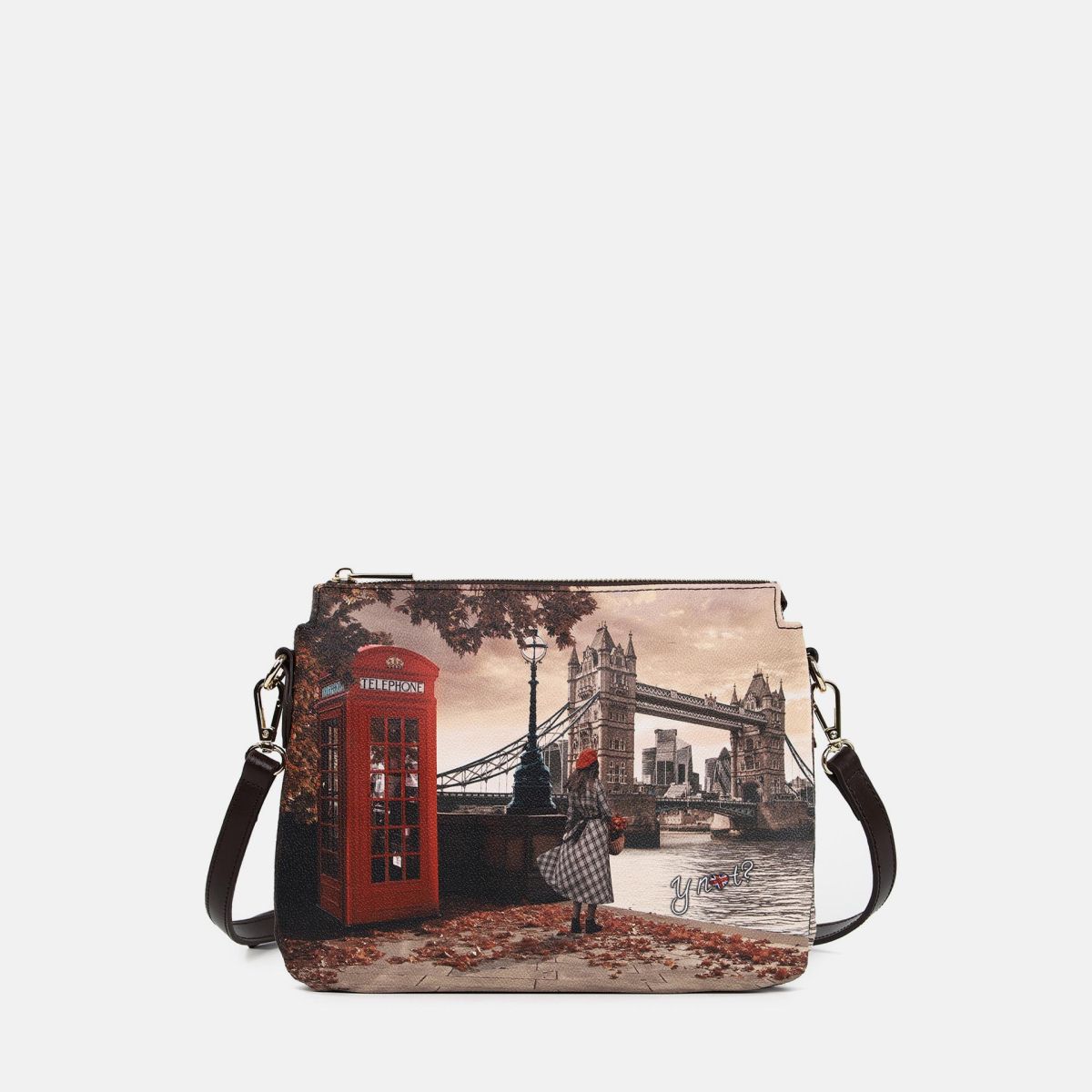 Ynot borsa a spalla con doppio scomparto