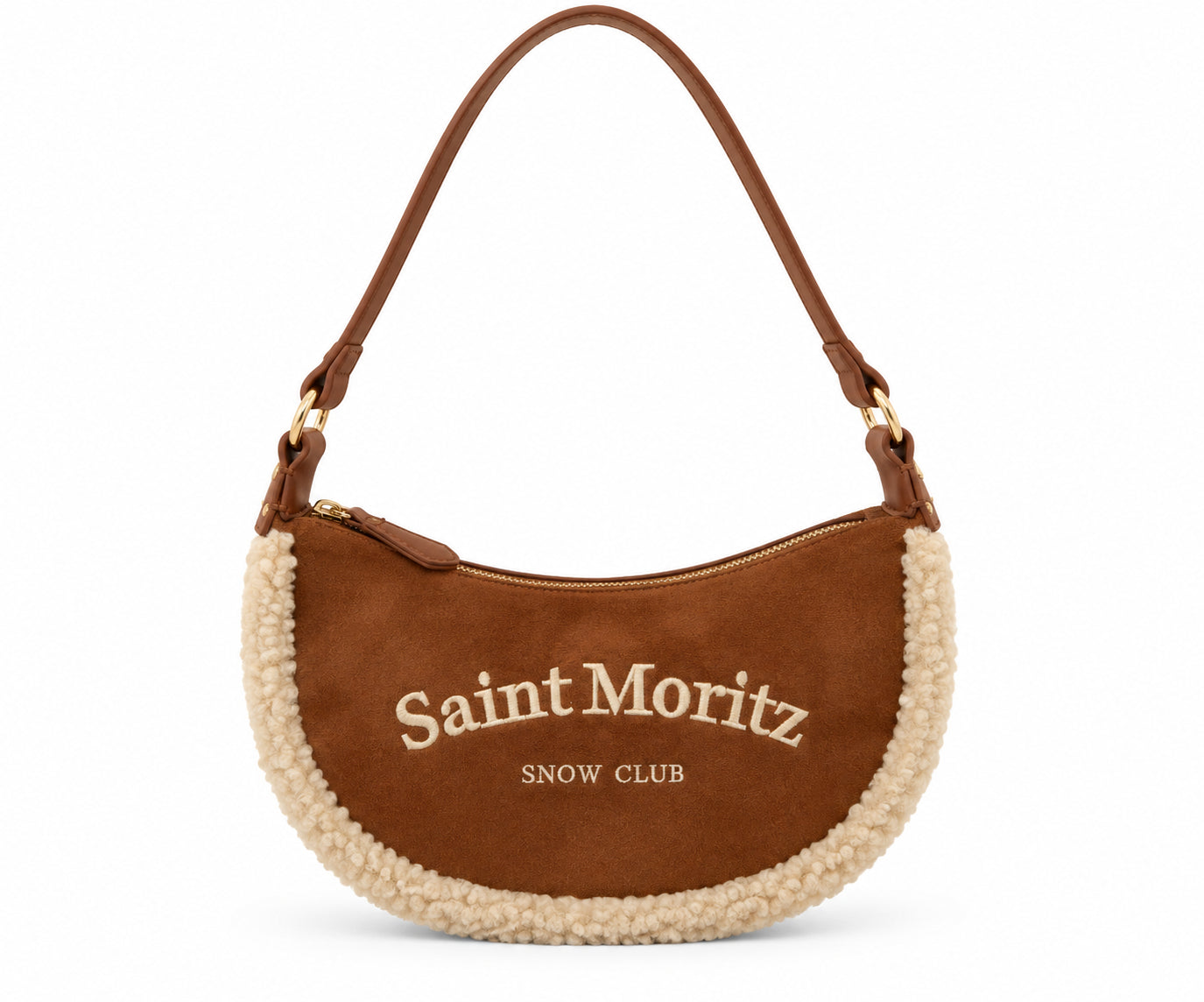 Borsa a Spalla Kuvé Saint Moritz Snow Club con Dettagli Teddy