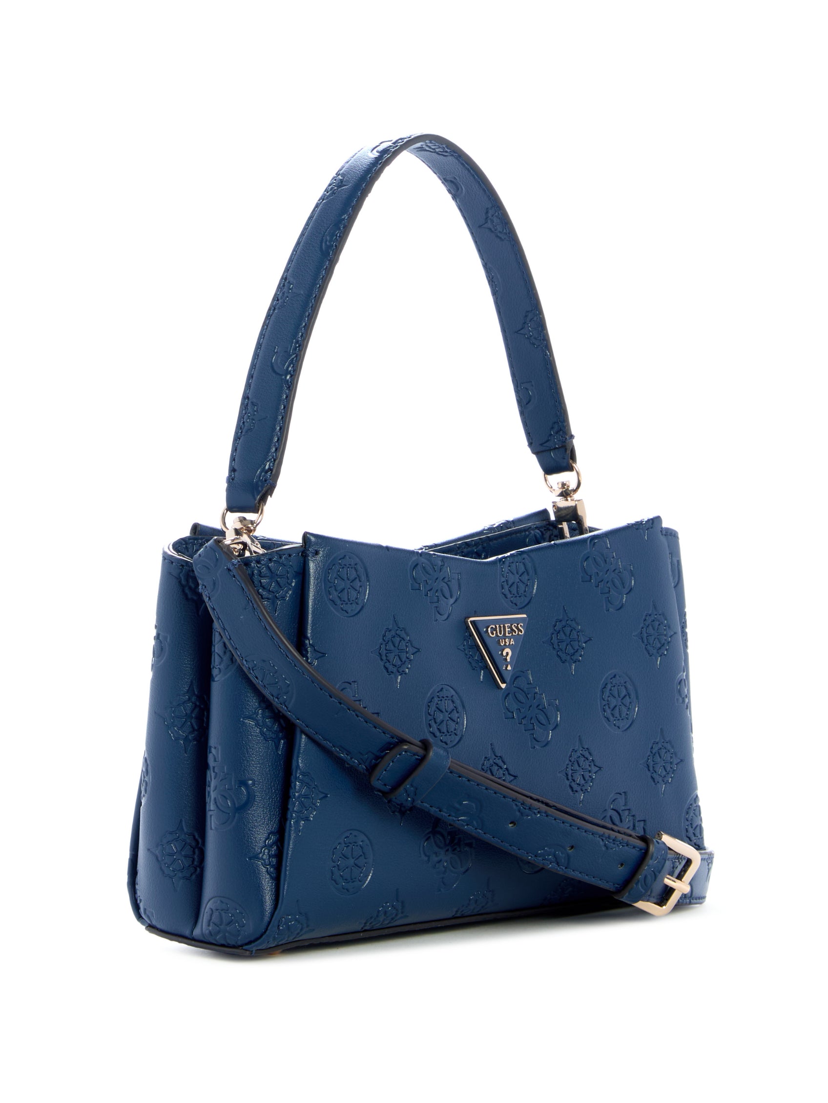 Borsa a mano Guess con logo in rilievo BLU TU | Giò Fashion