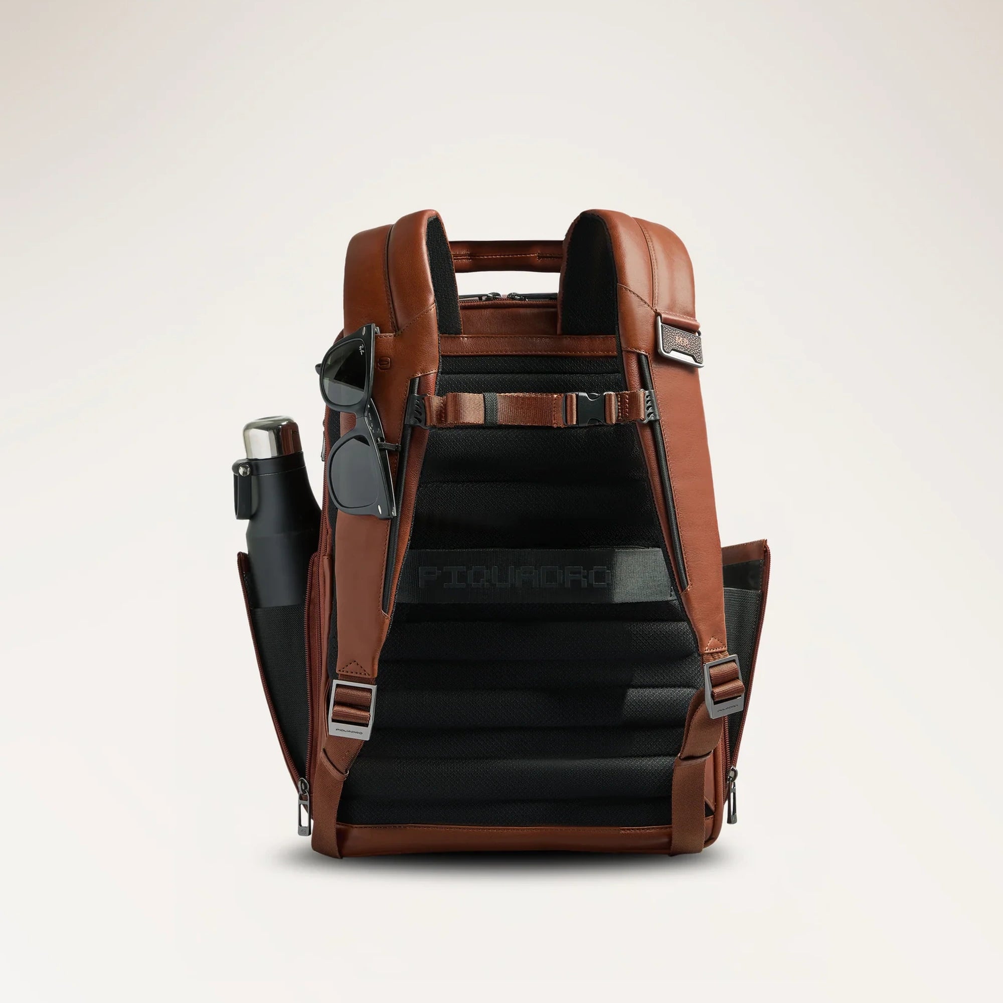 Zaino Porta PC 15,6" in Pelle con Tasche Frontali