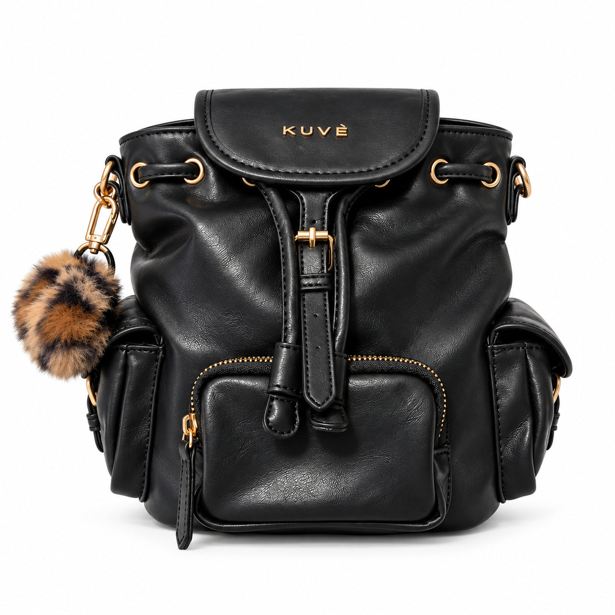 Borsa Zaino Kuvé con Charm Animalier e Tasche Multiple