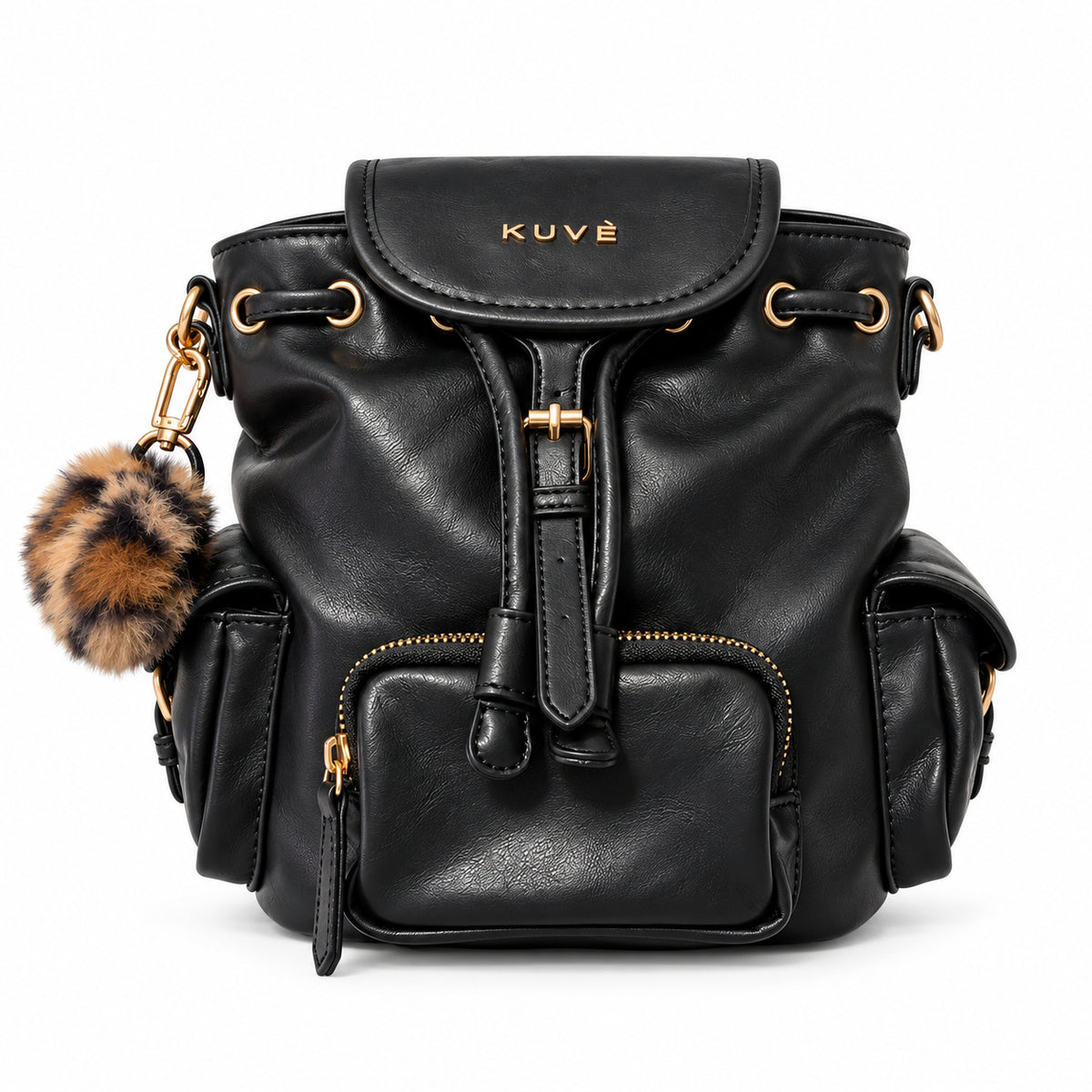Borsa Zaino Kuvé con Charm Animalier e Tasche Multiple