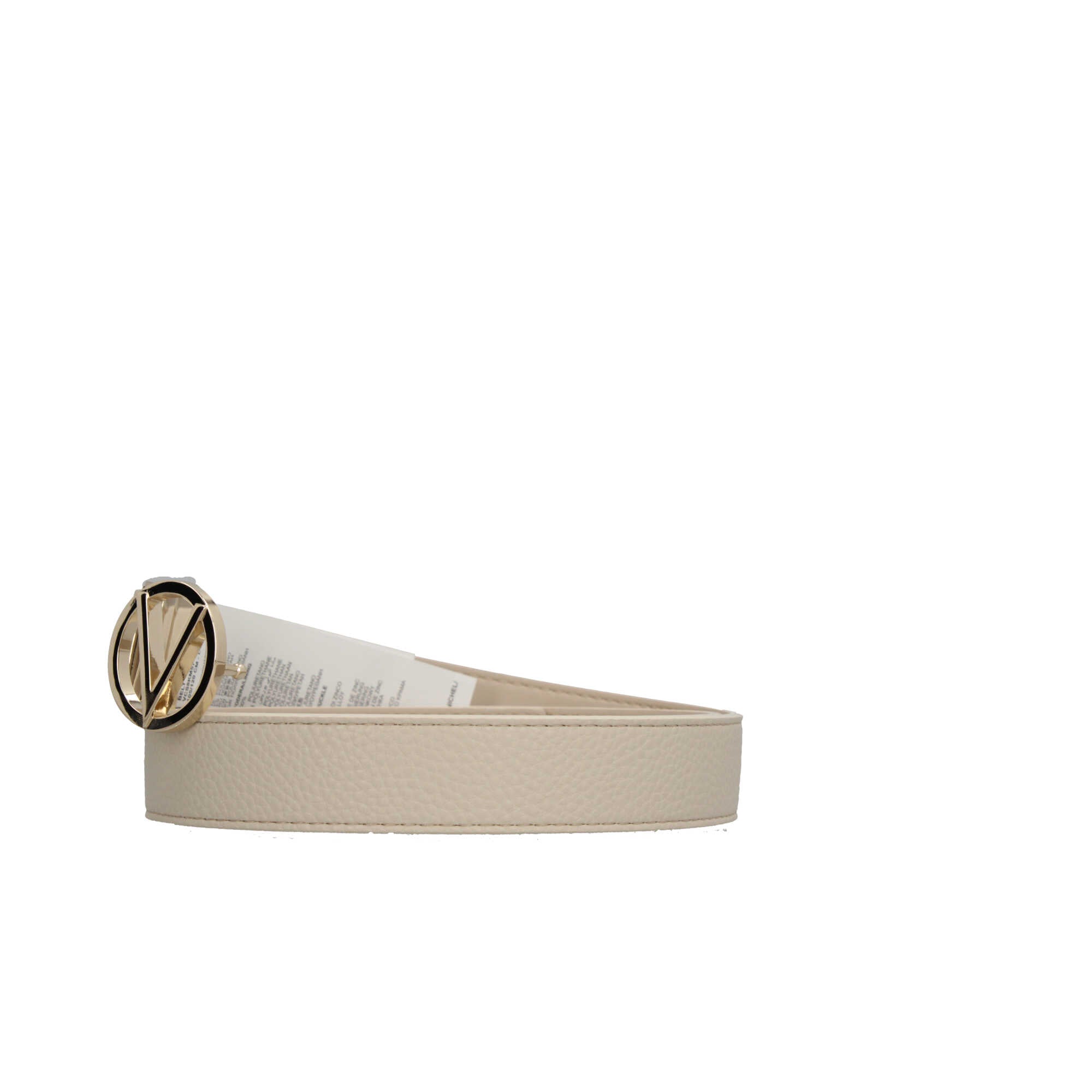 Cintura Valentino da Donna con Fibbia Logo in Metallo Beige L | Giò Fashion