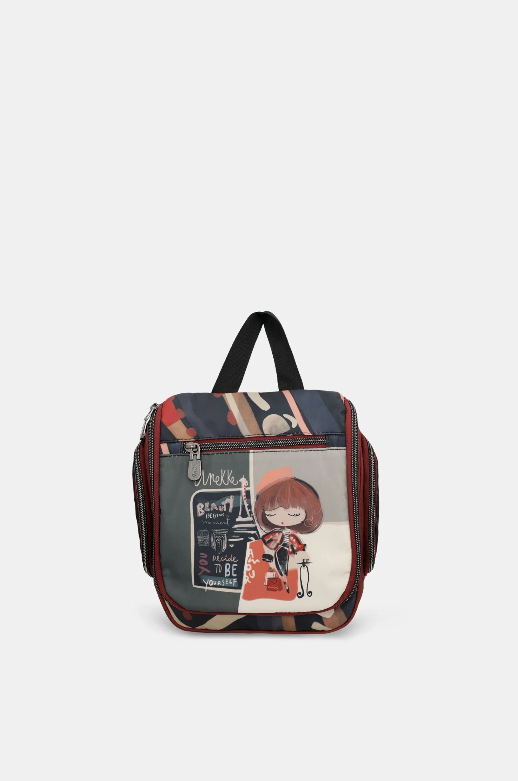 Beauty case Anekke Paris con stampa illustrata