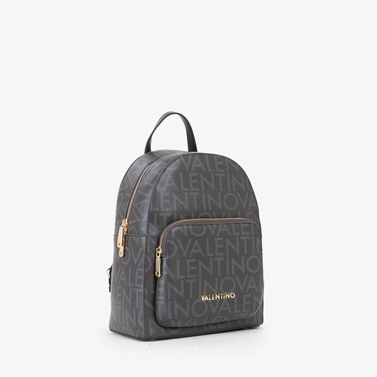 Valentino zaino logato in ecopelle con tasca frontale Nero TU | Giò Fashion