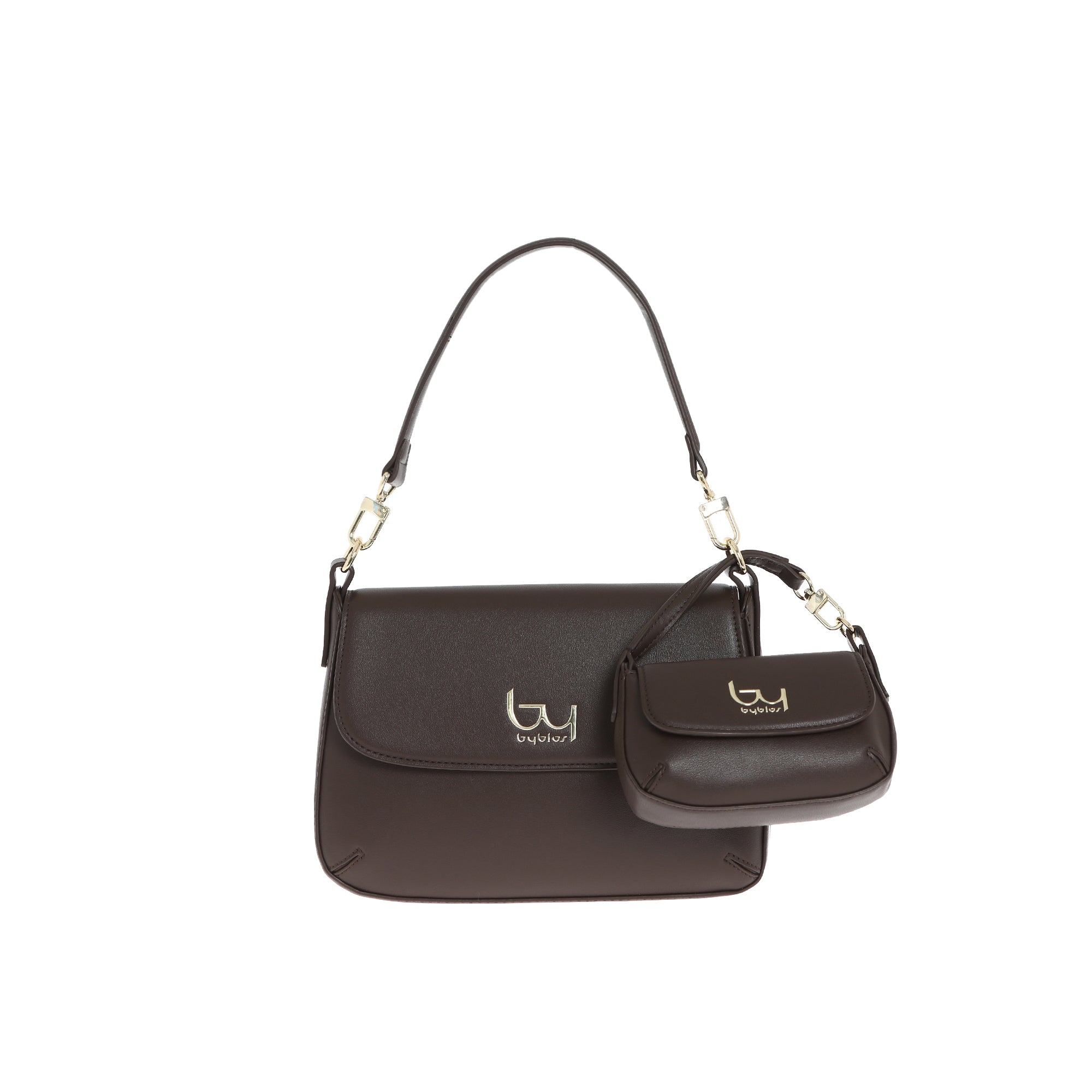 Borsa a spalla By Byblos con mini pochette abbinata Marrone TU | Giò Fashion