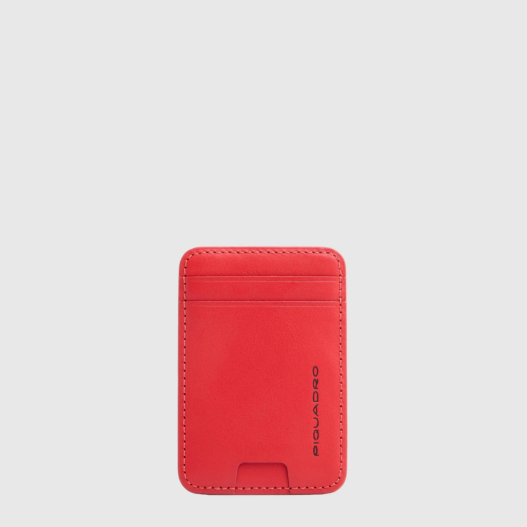 Piquadro Portacarte di Credito MagSafe Personalizzabile in Pelle S145 Arancione con Protezione RFID