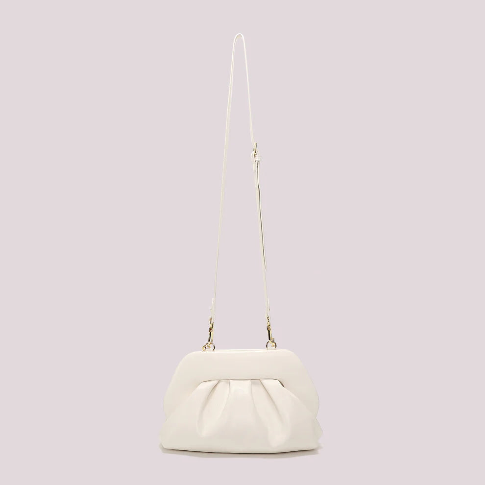 Borsa a Tracolla Donna Mimi Mua con Catena Design Morbido Elegante PANNA TU | Giò Fashion