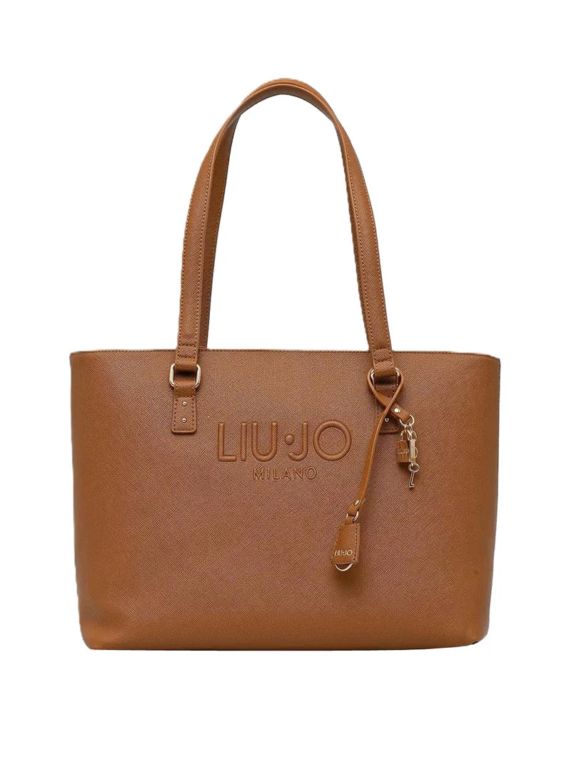 Borsa shopper Liu Jo da donna elegante capiente con doppio manico Marrone TU | Giò Fashion