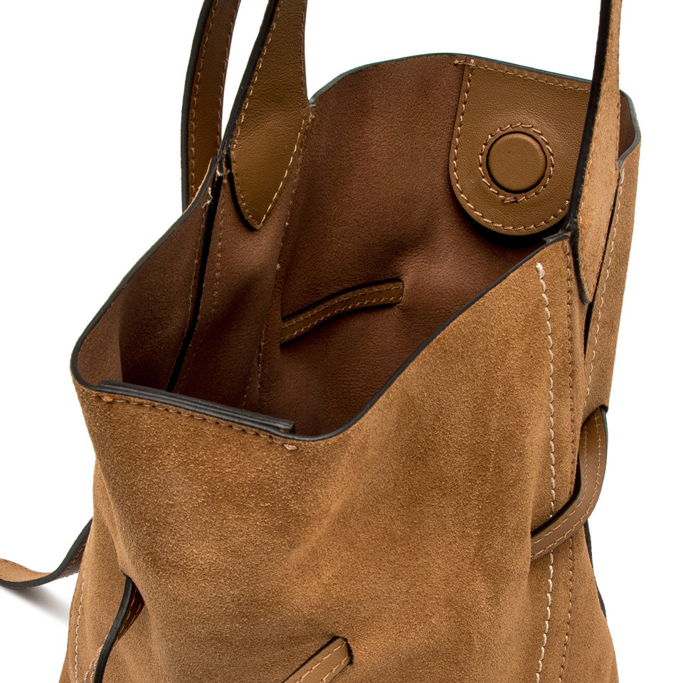 Borsa a Spalla piccola Gianni Chiarini Sienna in camoscio TAN TU | Giò Fashion