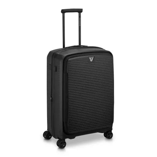 Trolley Medio Roncato Espandibile 4 Ruote Scocca Rigida Capiente NERO TU | Giò Fashion