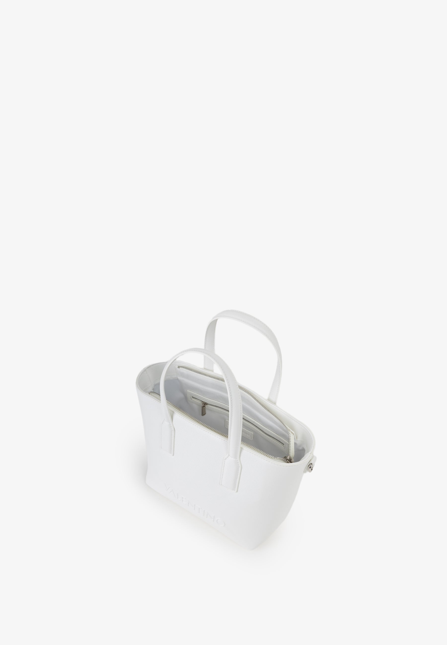 Borsa a mano donna Mario Valentino compatta con tracolla regolabile e design essenziale Bianco TU | Giò Fashion