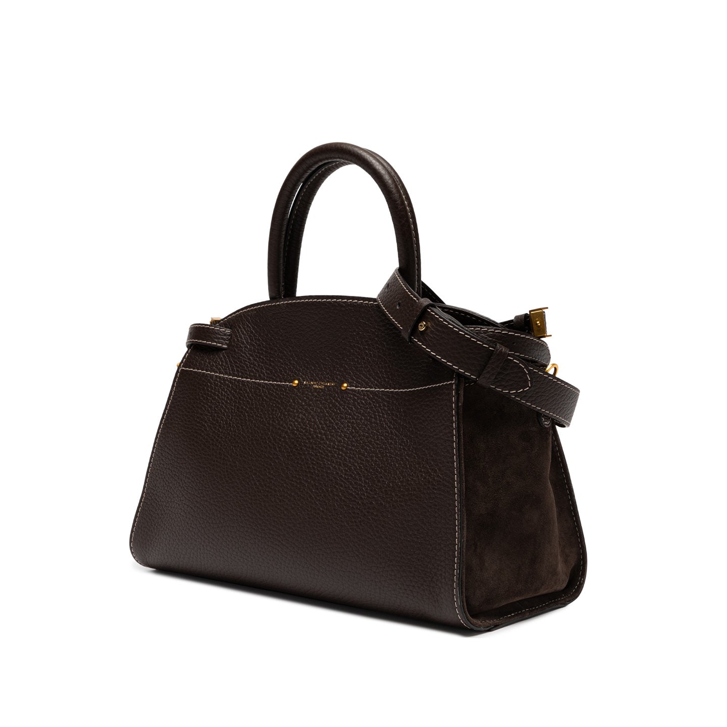 Borsa a mano Gianni Chiarini in pelle martellata con tracolla Marrone TU | Giò Fashion