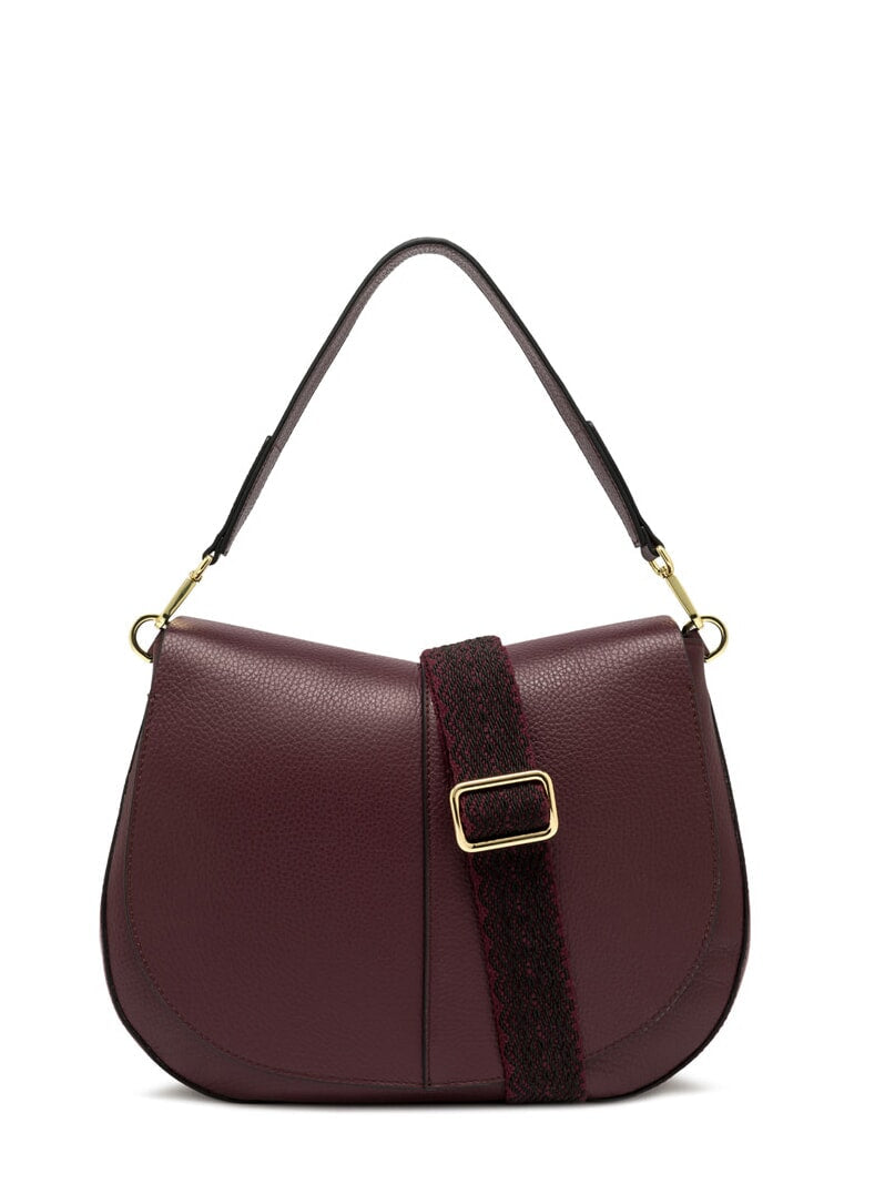 Gianni Chiarini borsa a tracolla in pelle con cinturino tessuto