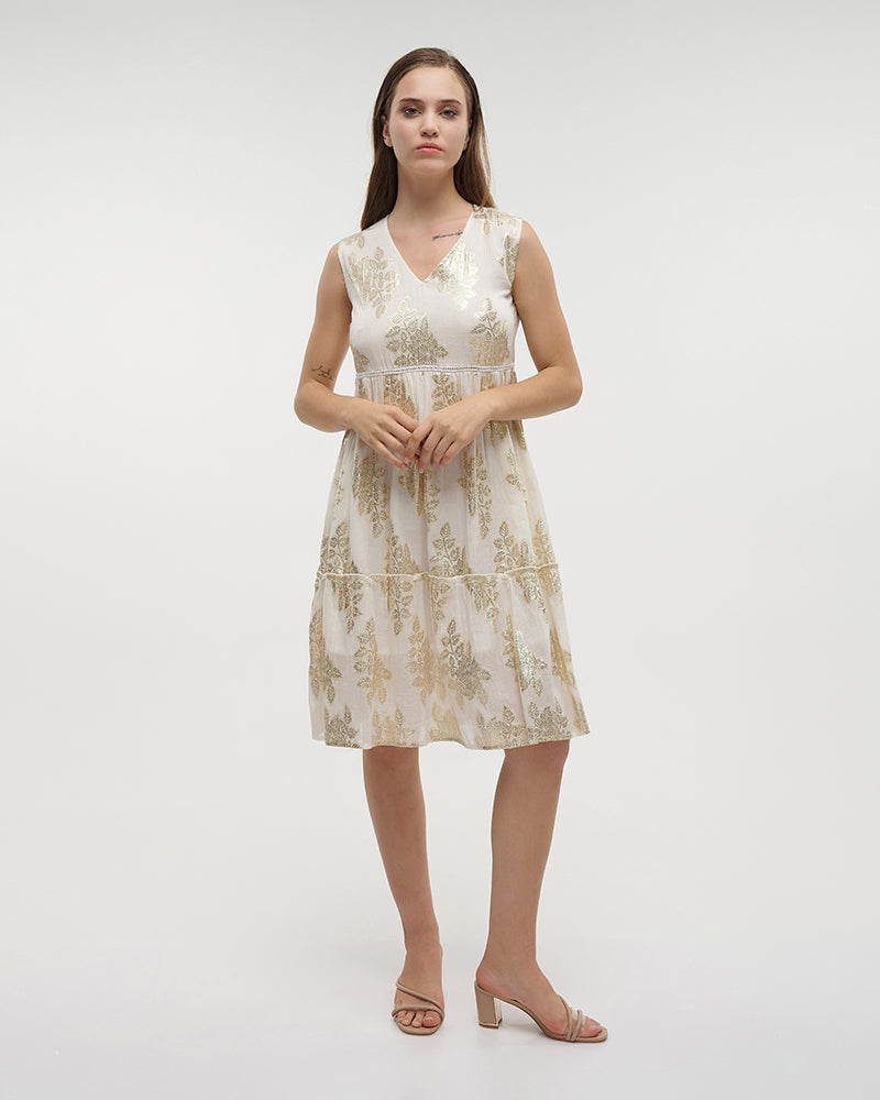 Ble Resort Collection Abito Corto Senza Maniche con Stampe