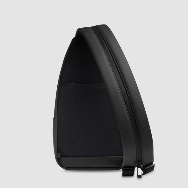 Piquadro borsa monospalla tecnica porta iPad Mini con tasca frontale NERO TU | Giò Fashion