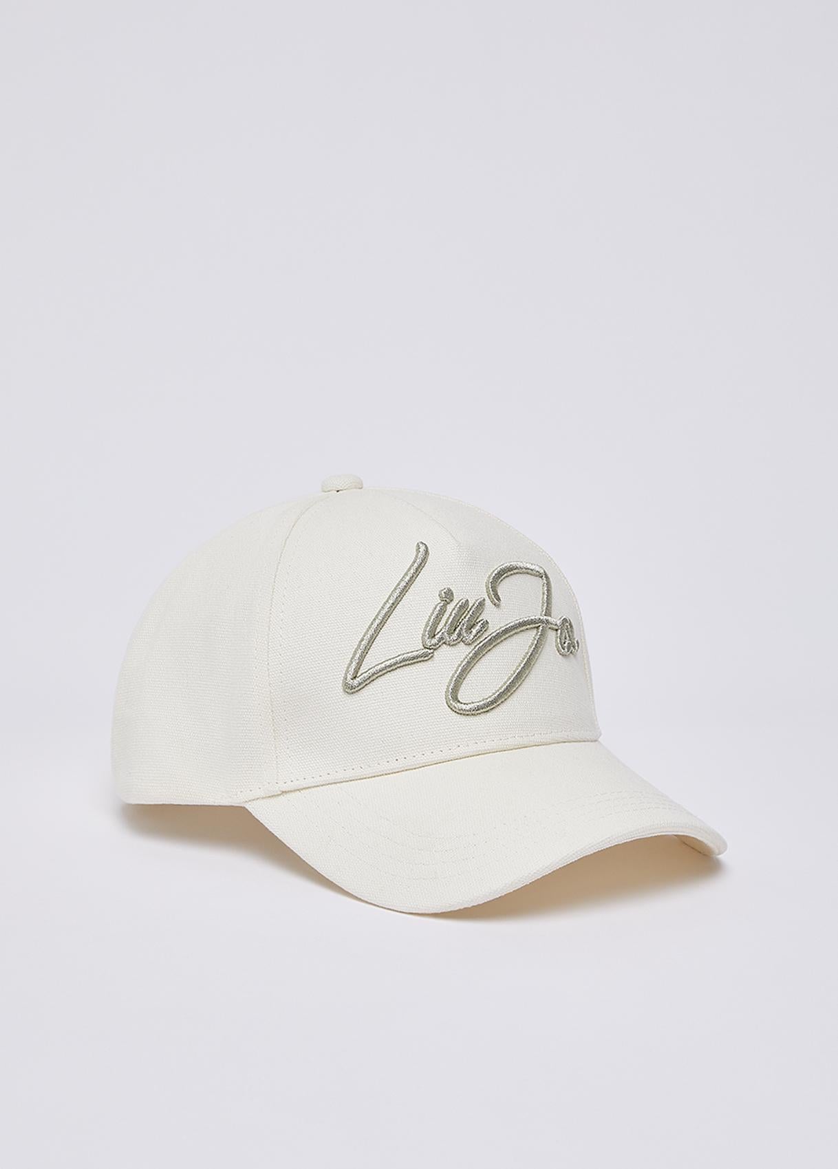 Cappello con visiera Liu Jo donna con logo ricamato Bianca TU | Giò Fashion