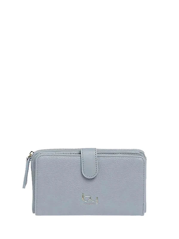 By Byblos portafoglio con chiusura a bottone e zip AZZURRO TU | Giò Fashion