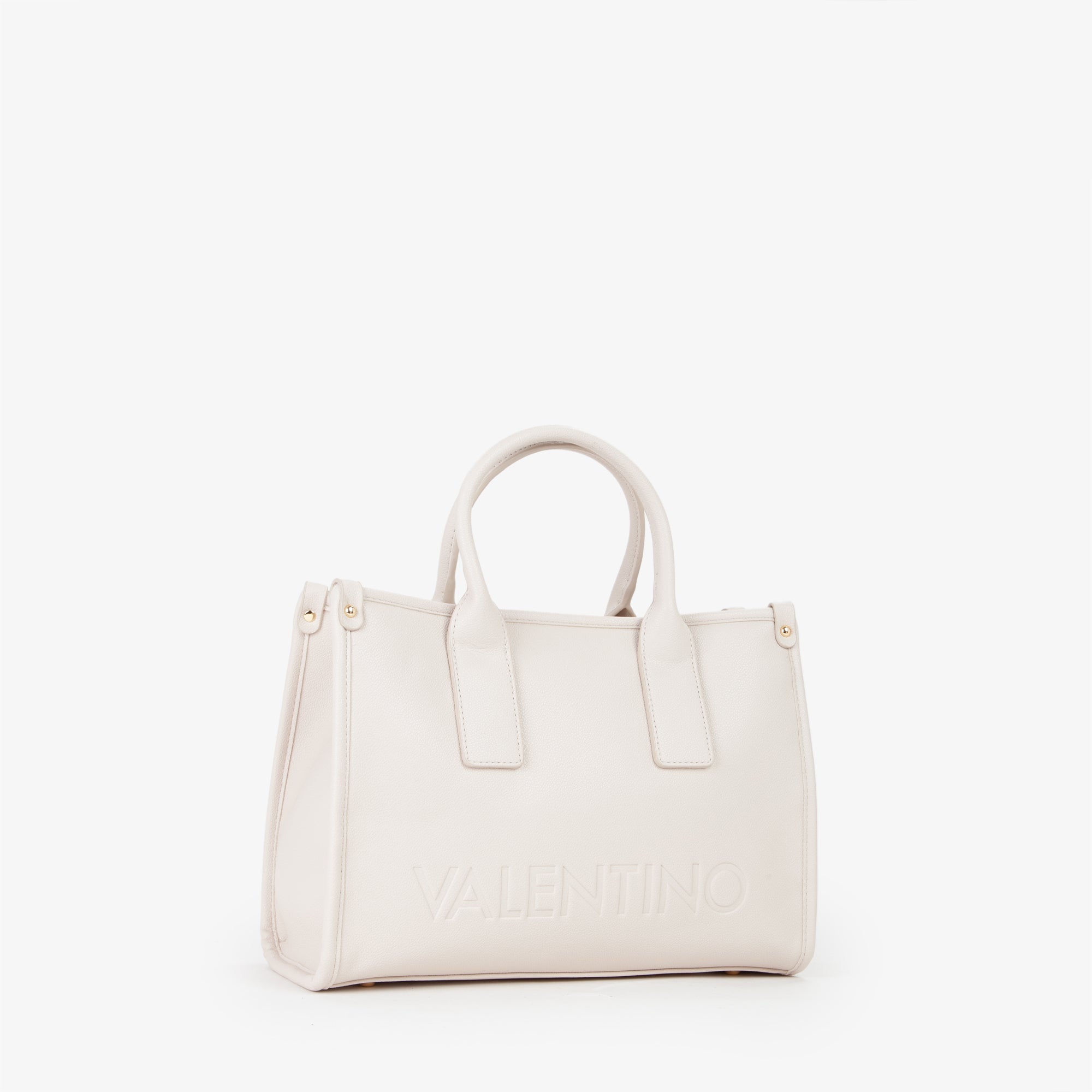 Valentino borsa a mano donna con tracolla logata ECRU TU | Giò Fashion