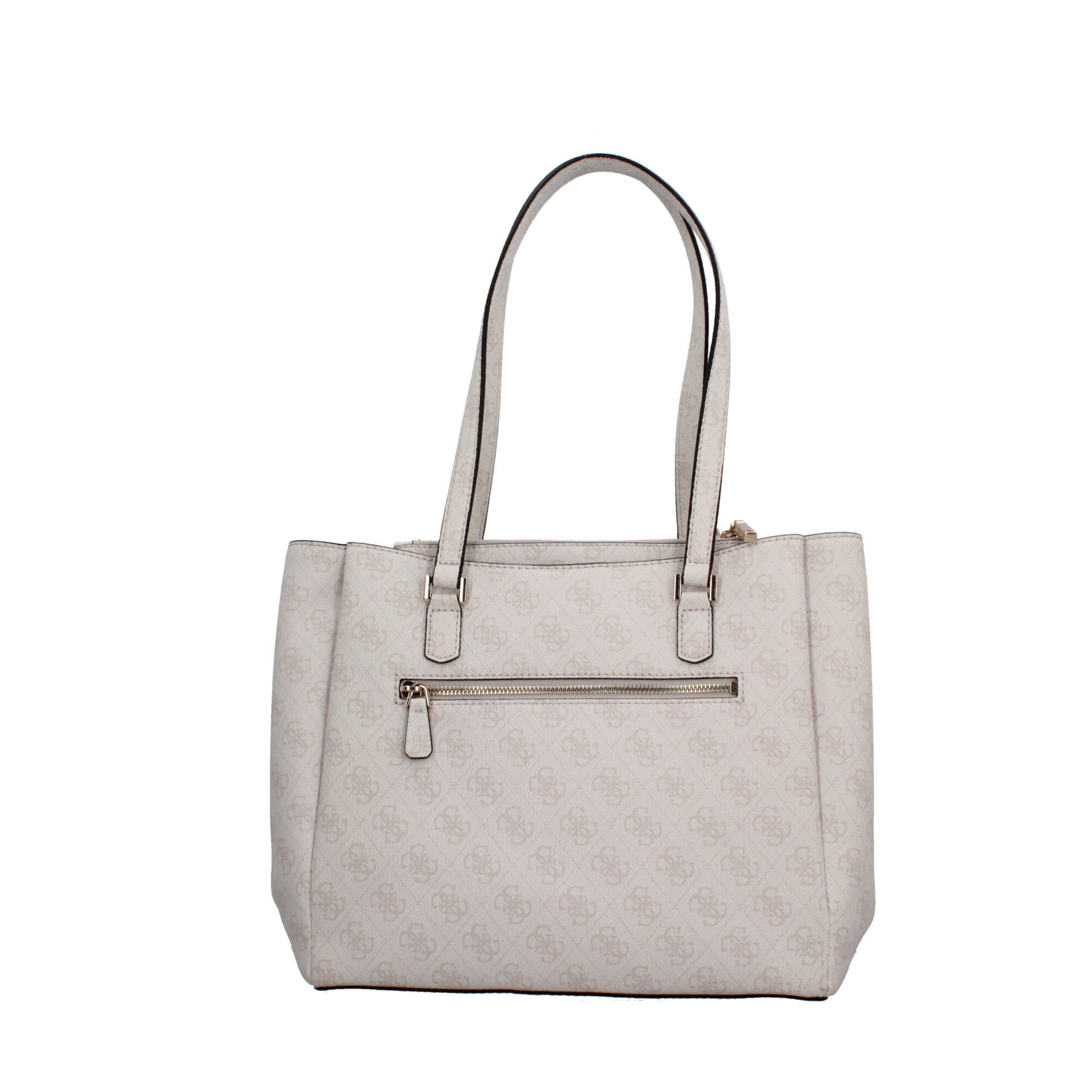 Borsa shopping Guess logata BIANCO LOG TU | Giò Fashion