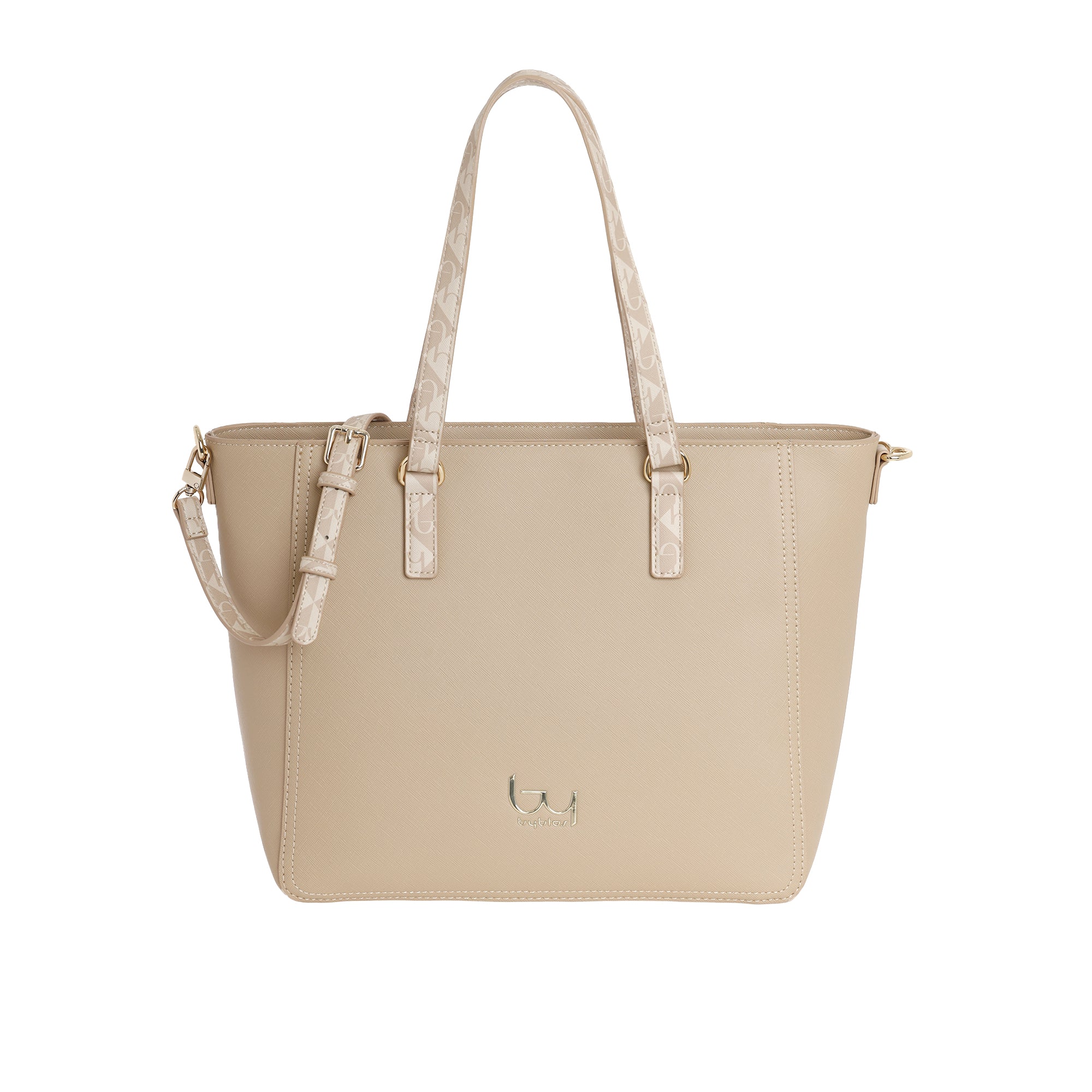 Borsa shopping Byblos donna capiente con doppio manico e tracolla regolabile Beige TU | Giò Fashion