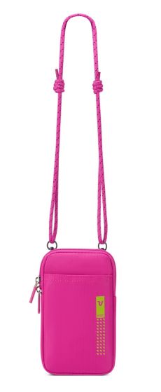Roncato tracolla compatta porta smartphone con corda regolabile e tasche zip FUXIA TU | Giò Fashion