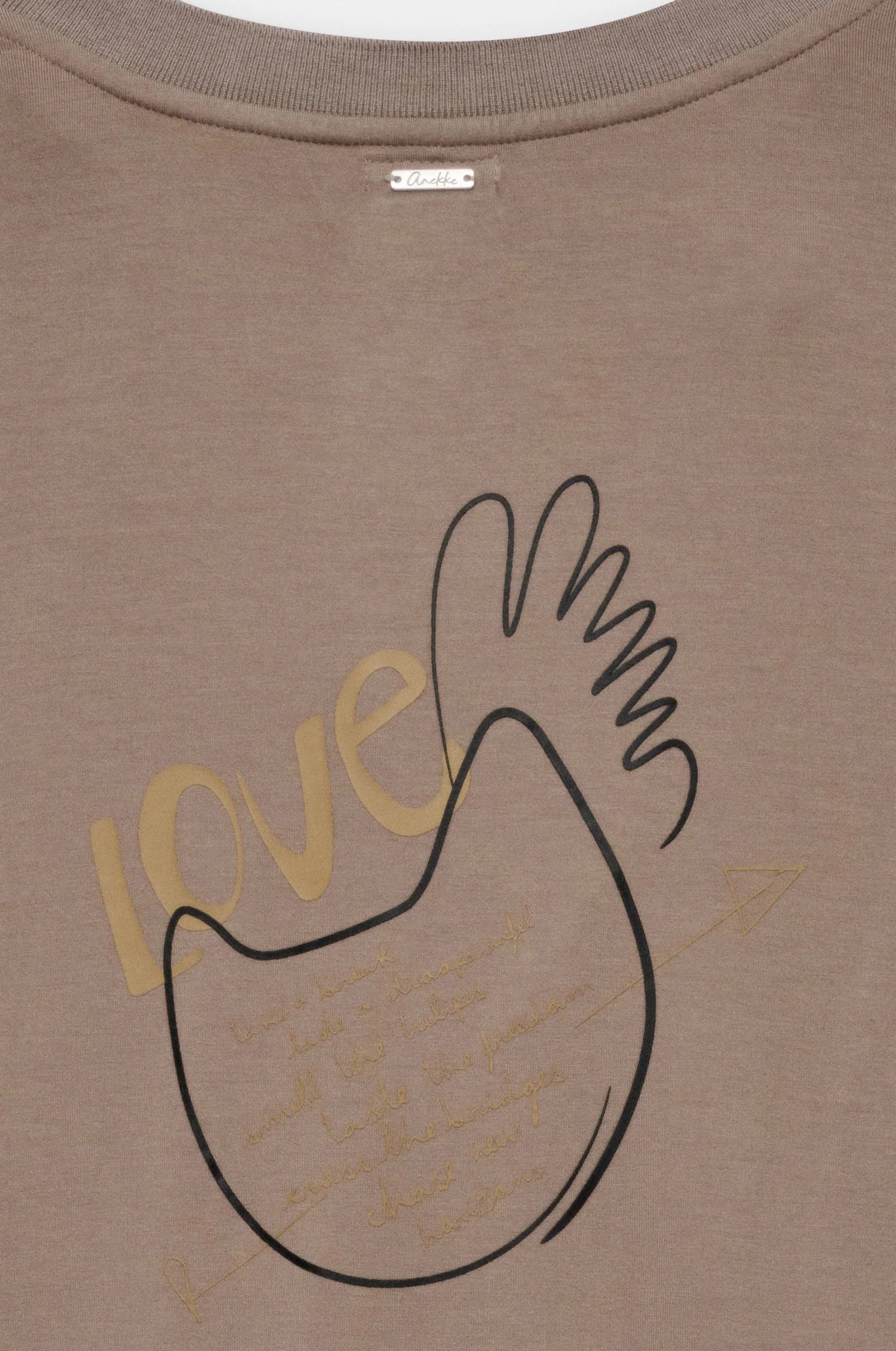 Maglia Donna Anekke Tulip a Maniche Lunghe con Scollo a V e Stampa Artistica