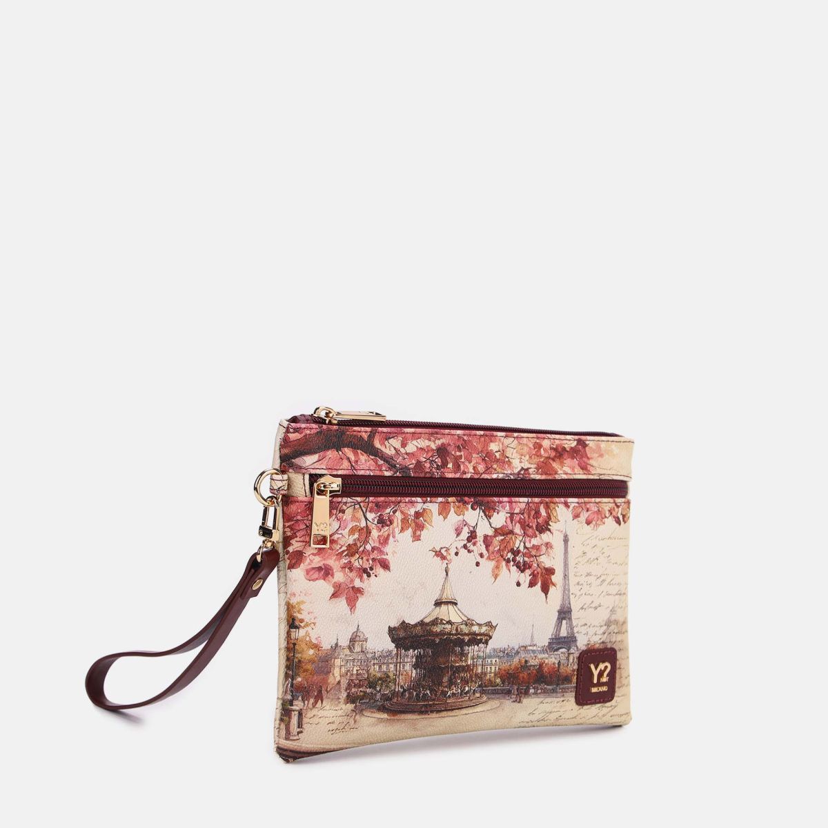 Ynot? Yes Bag Pochette Donna Piccola in Ecopelle con Zip