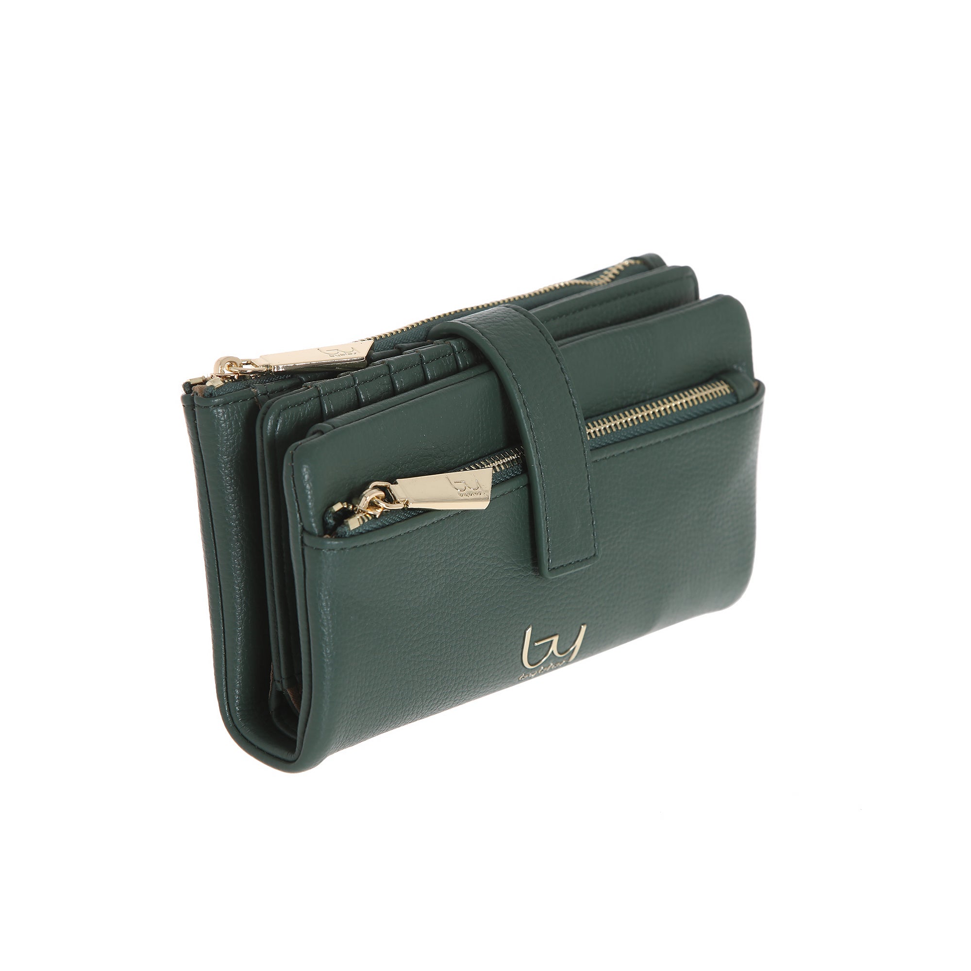 Portafoglio By Byblos con doppia zip e chiusura a bottone VERDE TU | Giò Fashion
