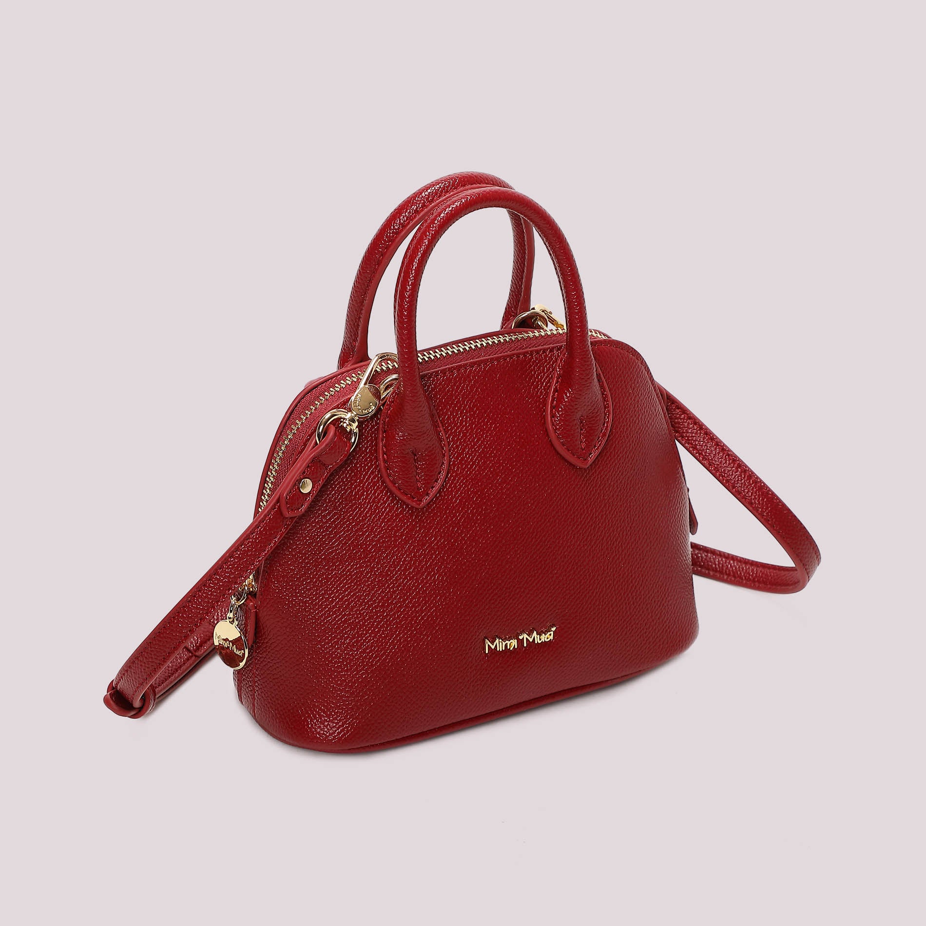 Borsa a mano donna Mimi Mua con tracolla rimovibile design elegante compatto Rosso TU | Giò Fashion