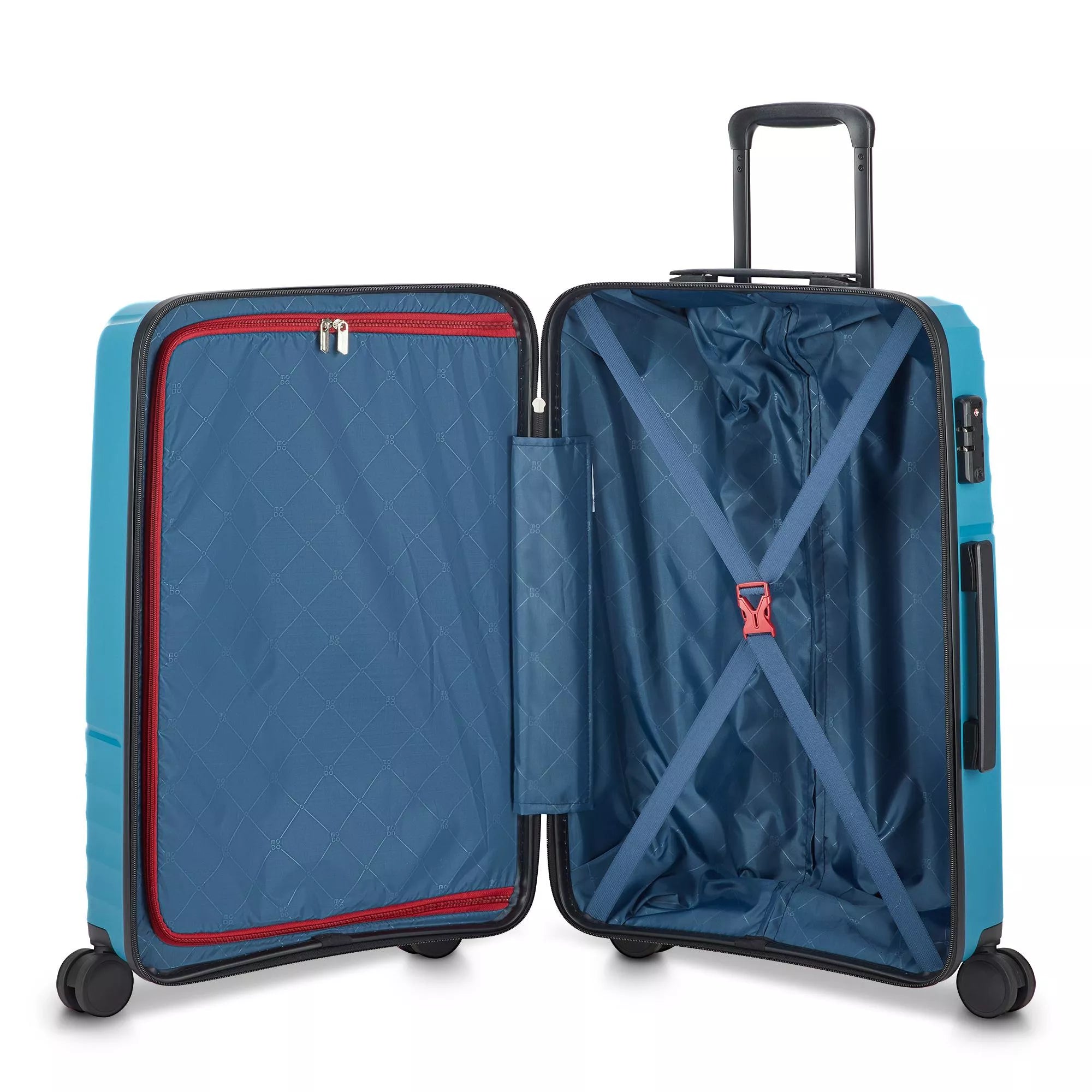 Modo by Roncato Trolley Medio Rigido 4 Ruote da Viaggio 64x44,5x25,5 PETROLIO TU | Giò Fashion