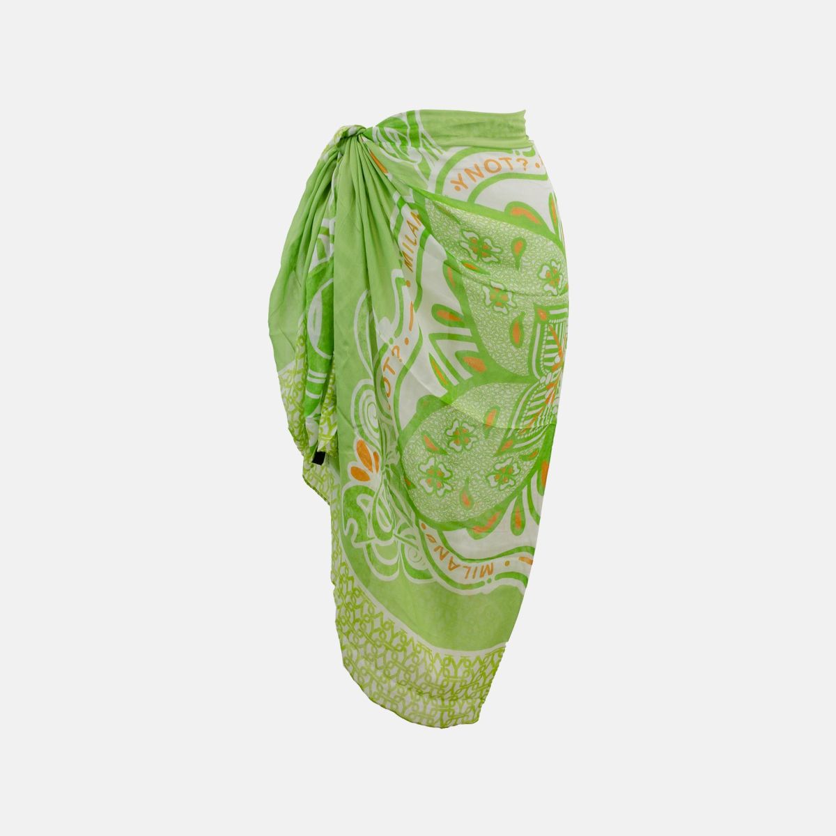 Pareo estivo donna Y Not elegante VERDE TU | Giò Fashion