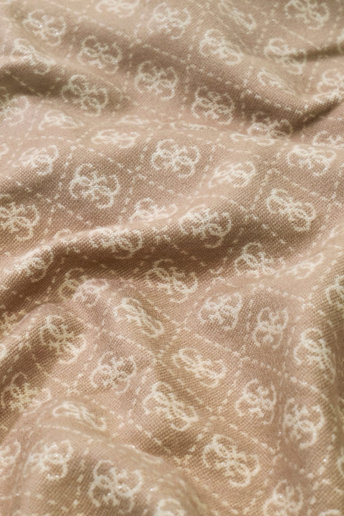 Guess Sciarpa Reversibile con Logo e Frange