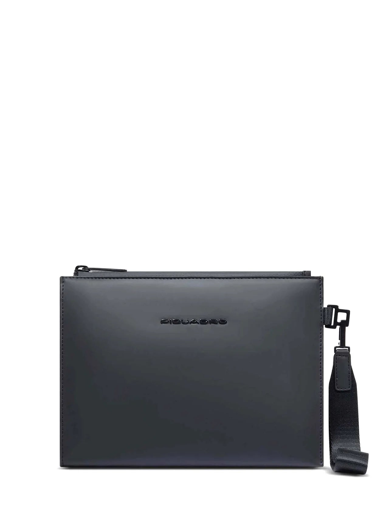 Piquadro pochette da uomo elegante in pelle con cinturino da polso