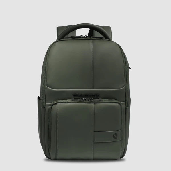 Zaino Piquadro porta PC e tablet in materiale tecnico con tasche organizzate Verde TU | Giò Fashion
