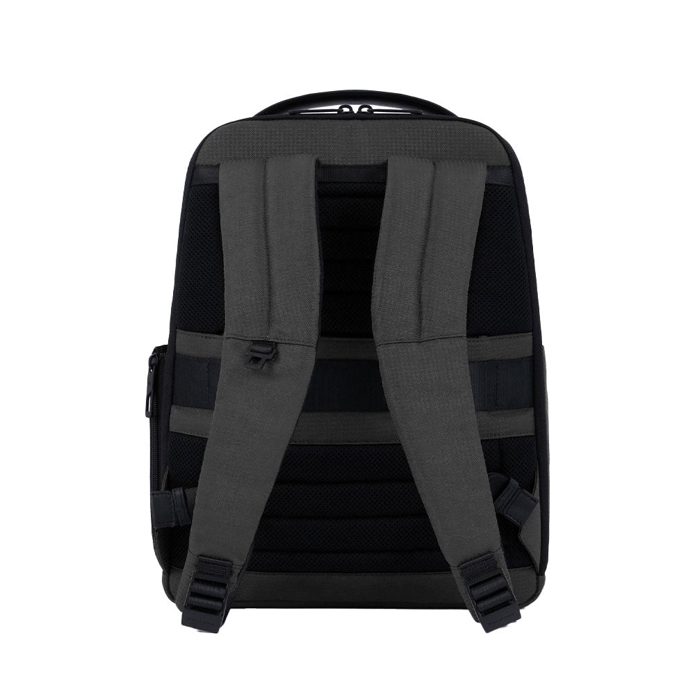 Zaino Piquadro Porta PC 14 in Tessuto con Tasca AirPods e Sistema Power Bank Grigio TU | Giò Fashion