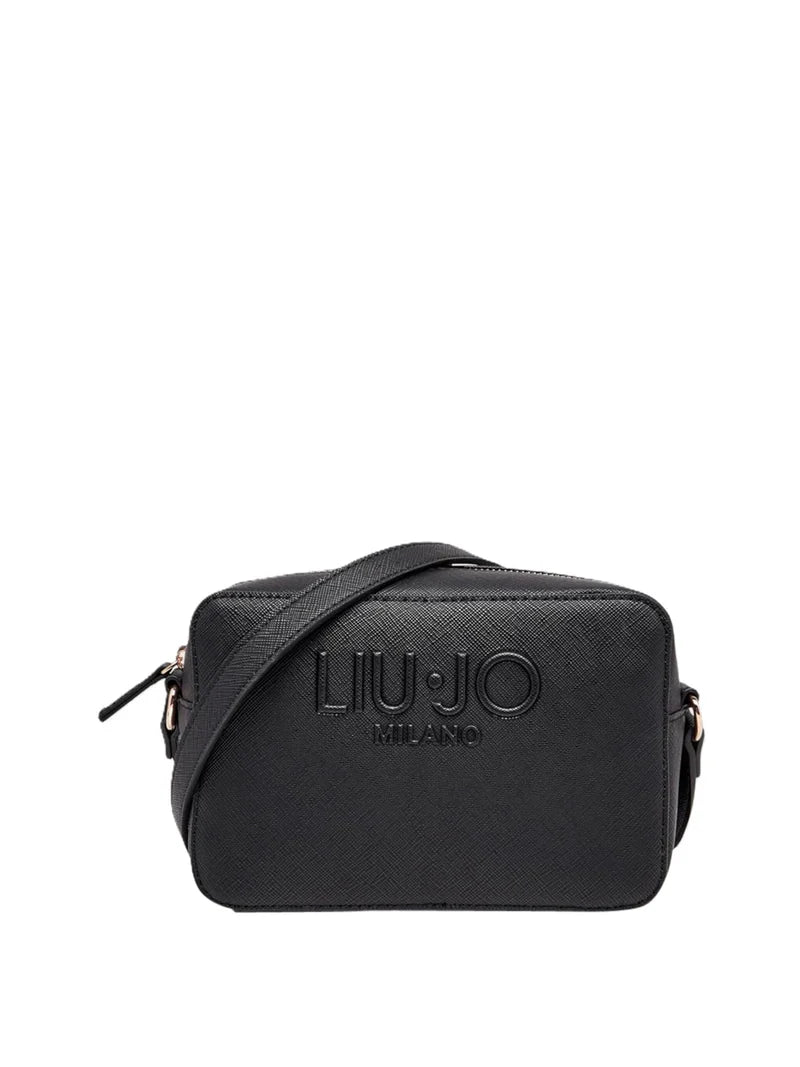 Borsa a tracolla Liu Jo dal design compatto con logo frontale NERO TU | Giò Fashion
