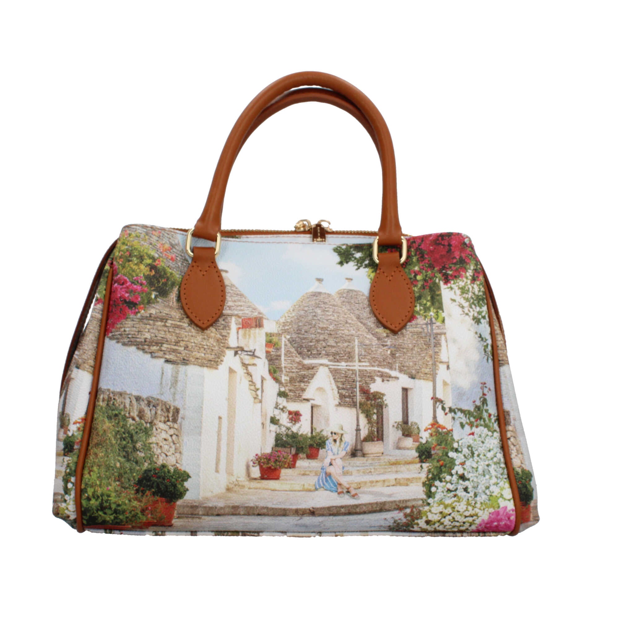 Borsa YNot Milano a mano con stampa PUGLIA SUM TU | Giò Fashion