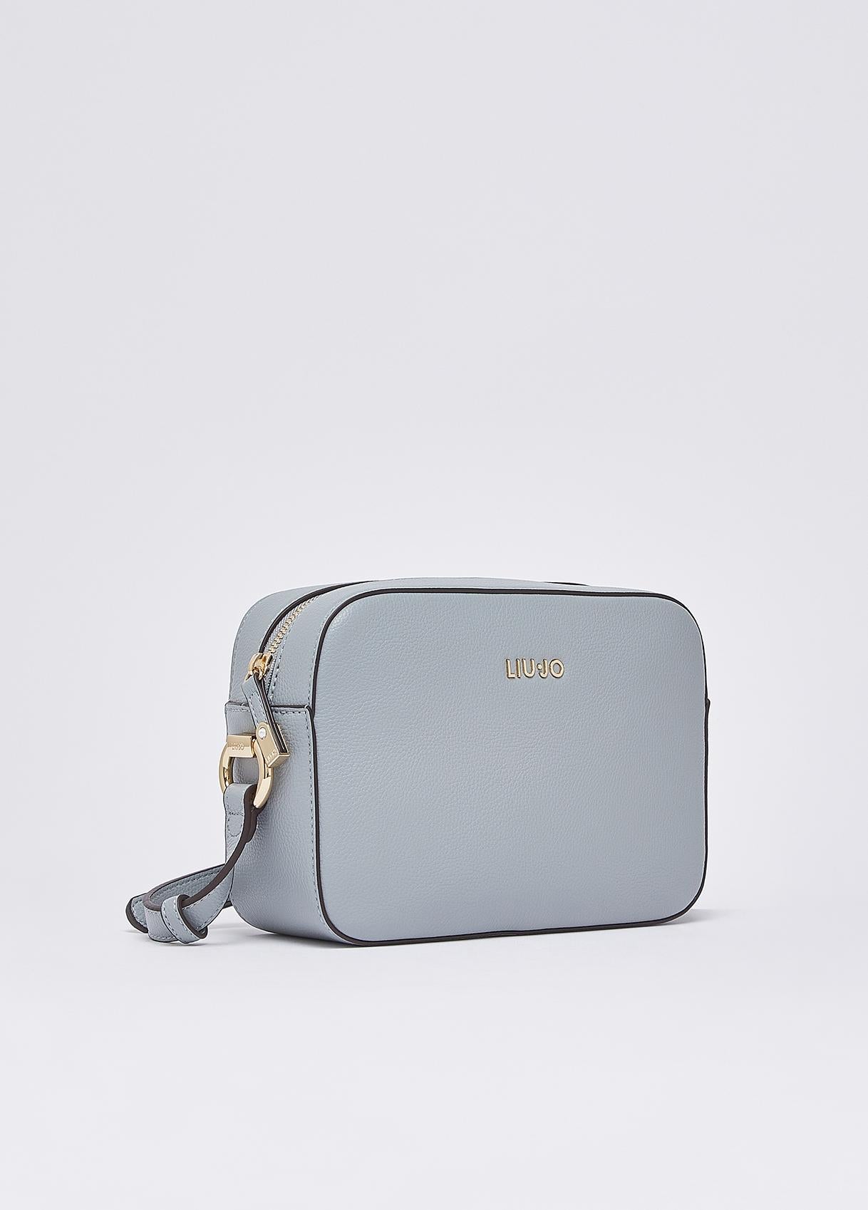 Borsa a tracolla Liu Jo compatta con logo frontale e chiusura zip Cloud TU | Giò Fashion